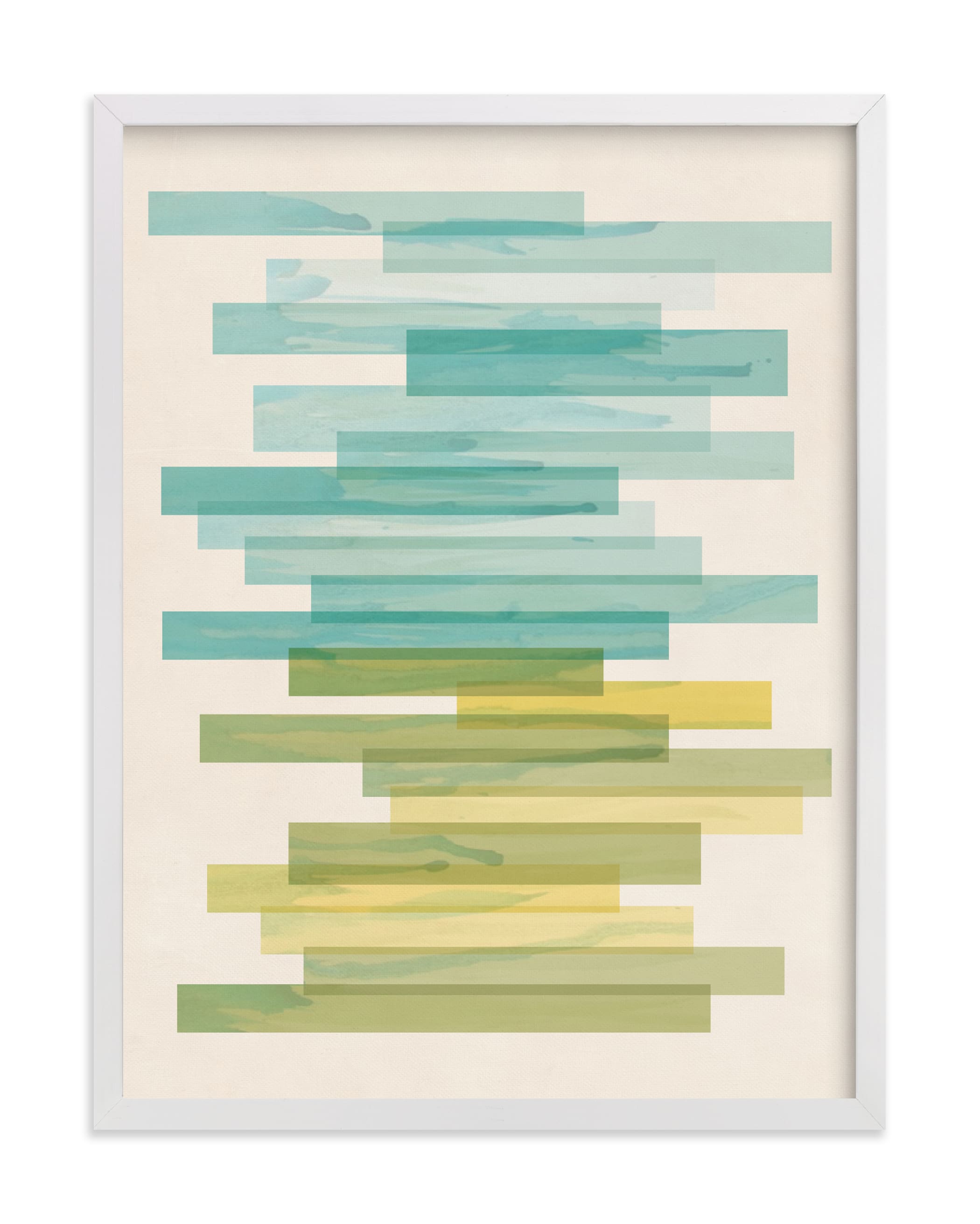 "Stacked Horizon" - Limited Edition Art Print by Jennifer Morehead in beautiful frame options and a variety of sizes.