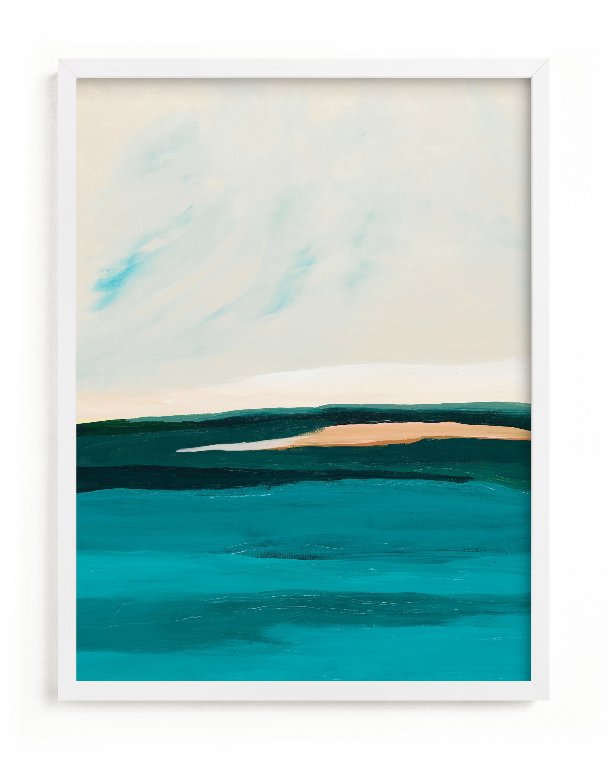 Hawaiian Reef Abstract Painting Art Print