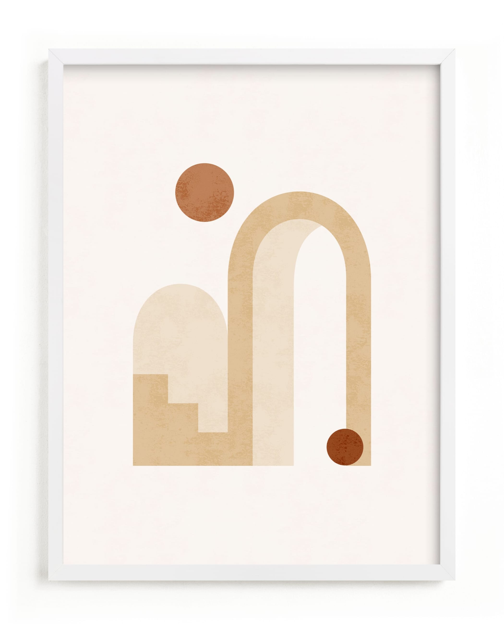 Rustic Geometry 3 Art Print