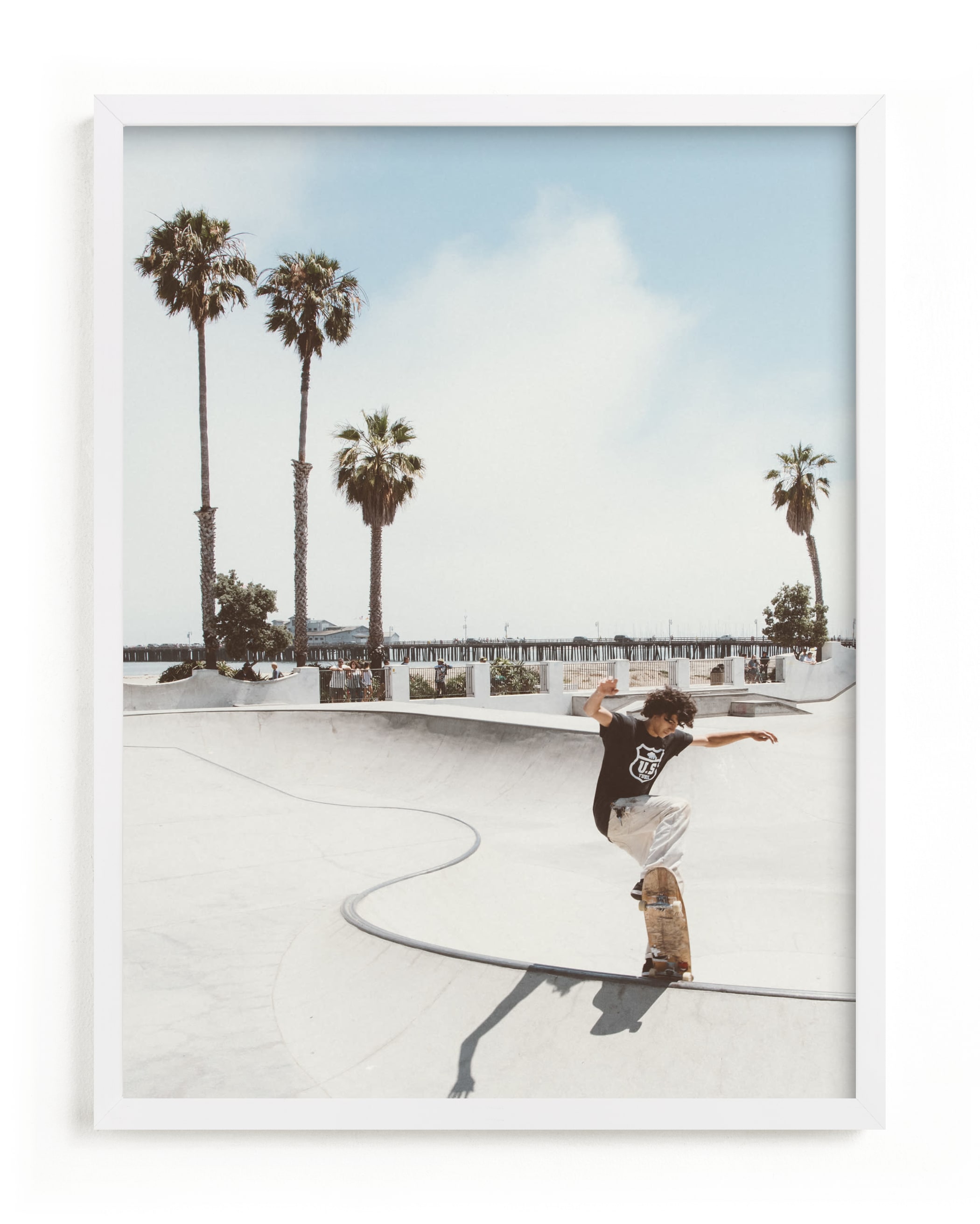 Santa Barbara Skate I Art Print