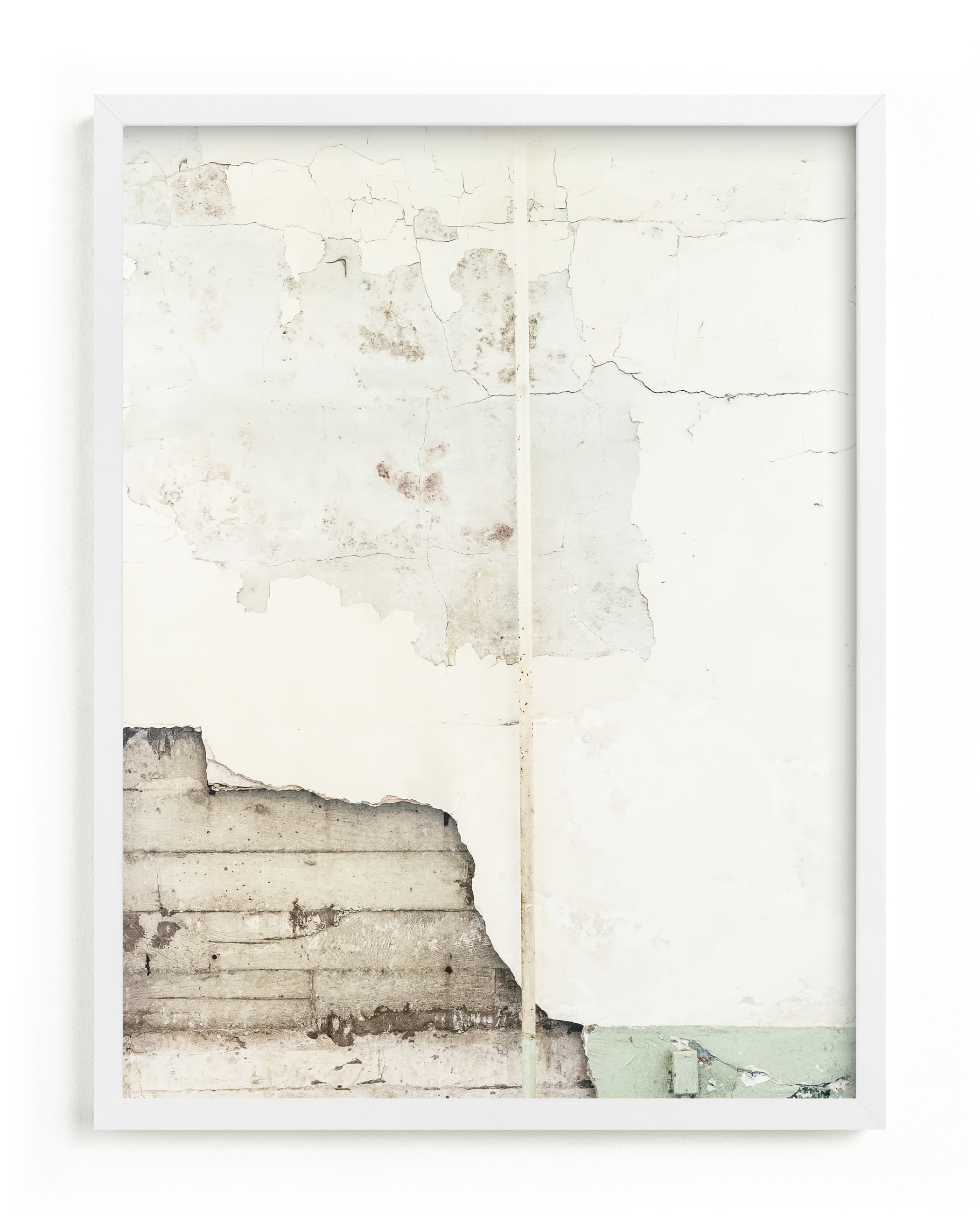baisse blanc Art Print