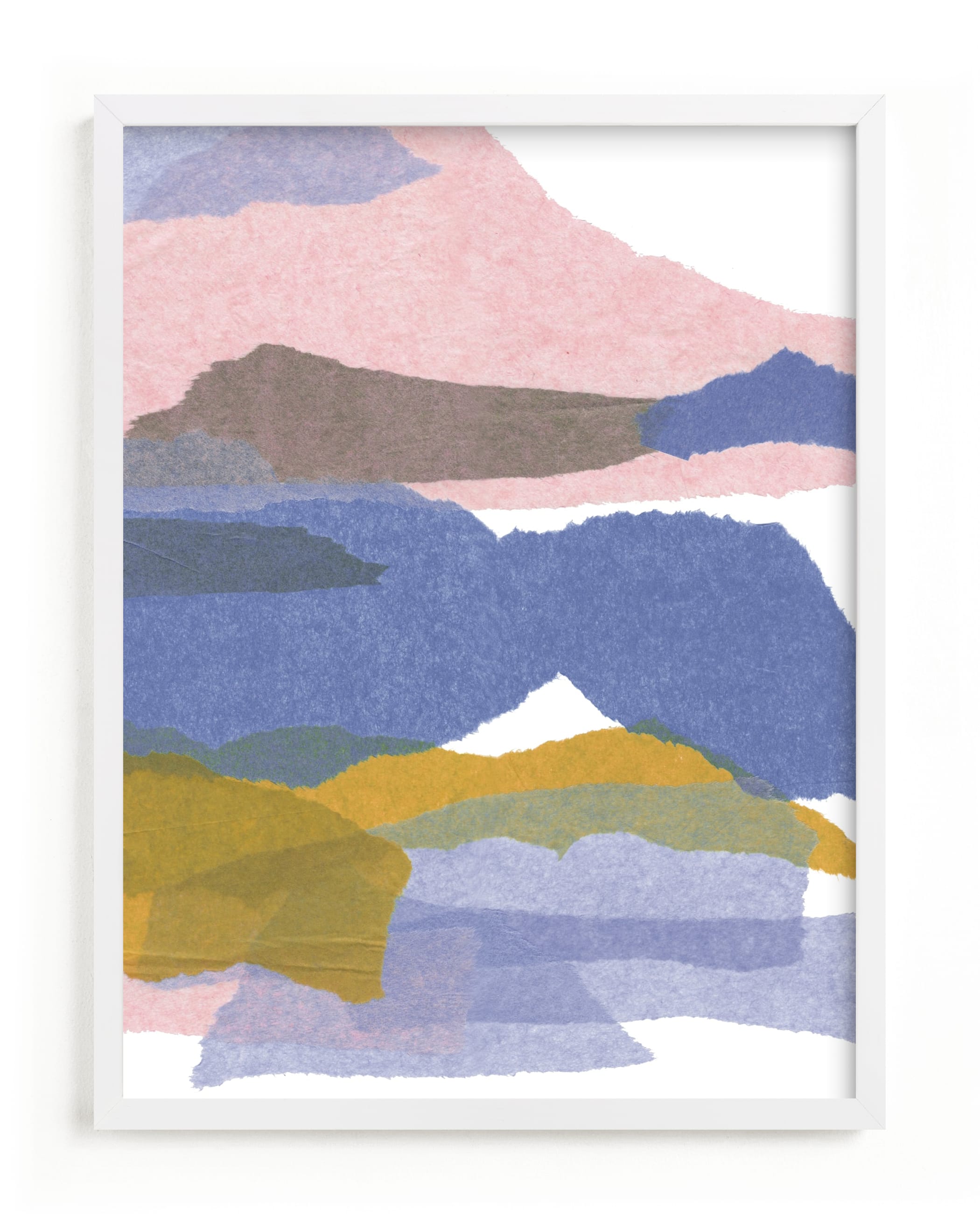 mountain sunset three Art Print