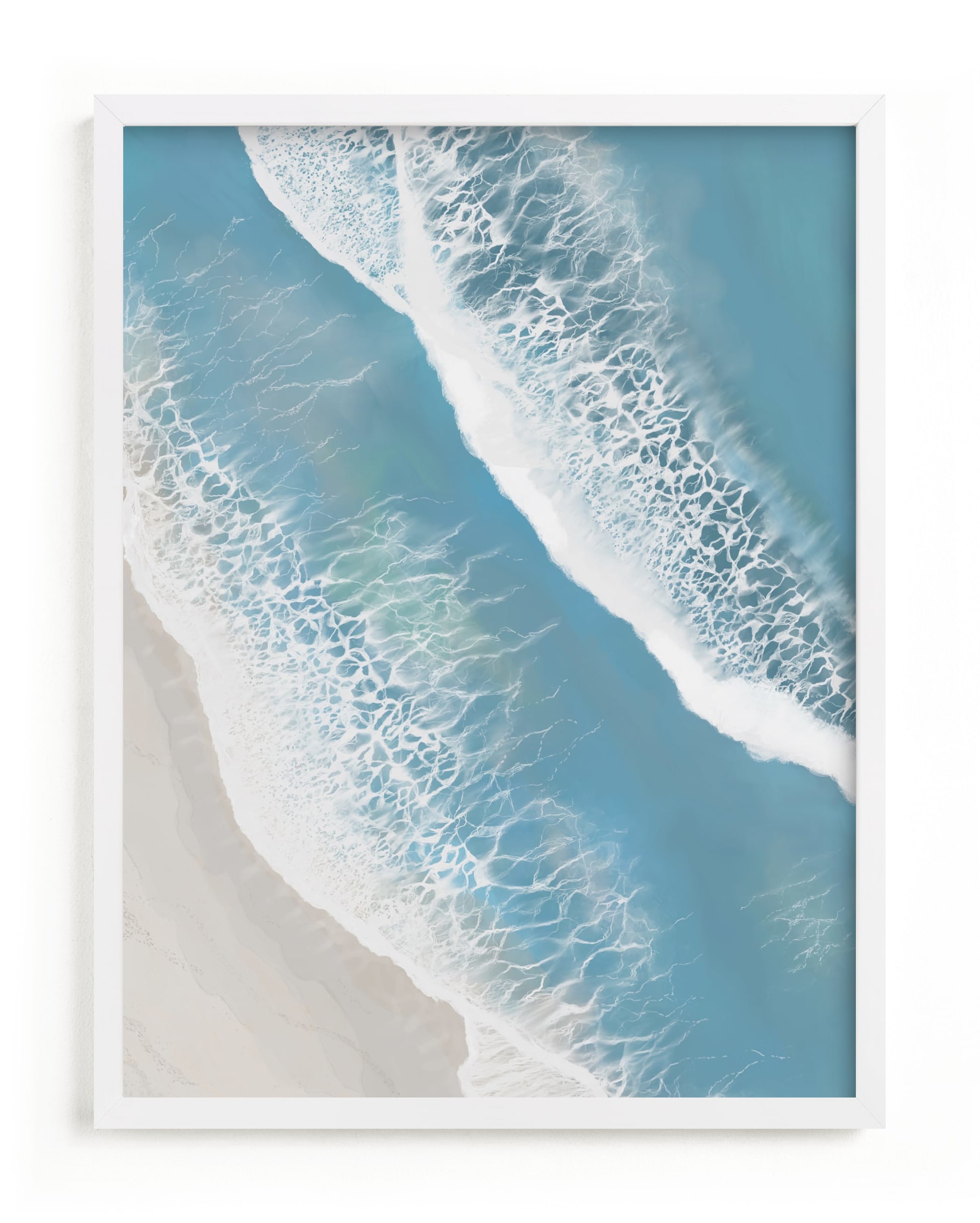 "Foam From Above" - Limited Edition Art Print by Melanie Sutherland in beautiful frame options and a variety of sizes.