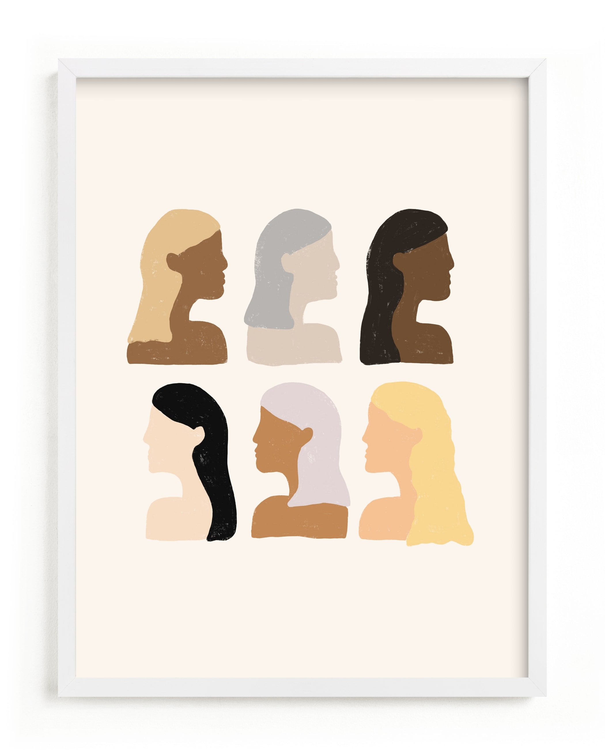 "Girls Support Girls" - Limited Edition Art Print by Amanda Houston in beautiful frame options and a variety of sizes.