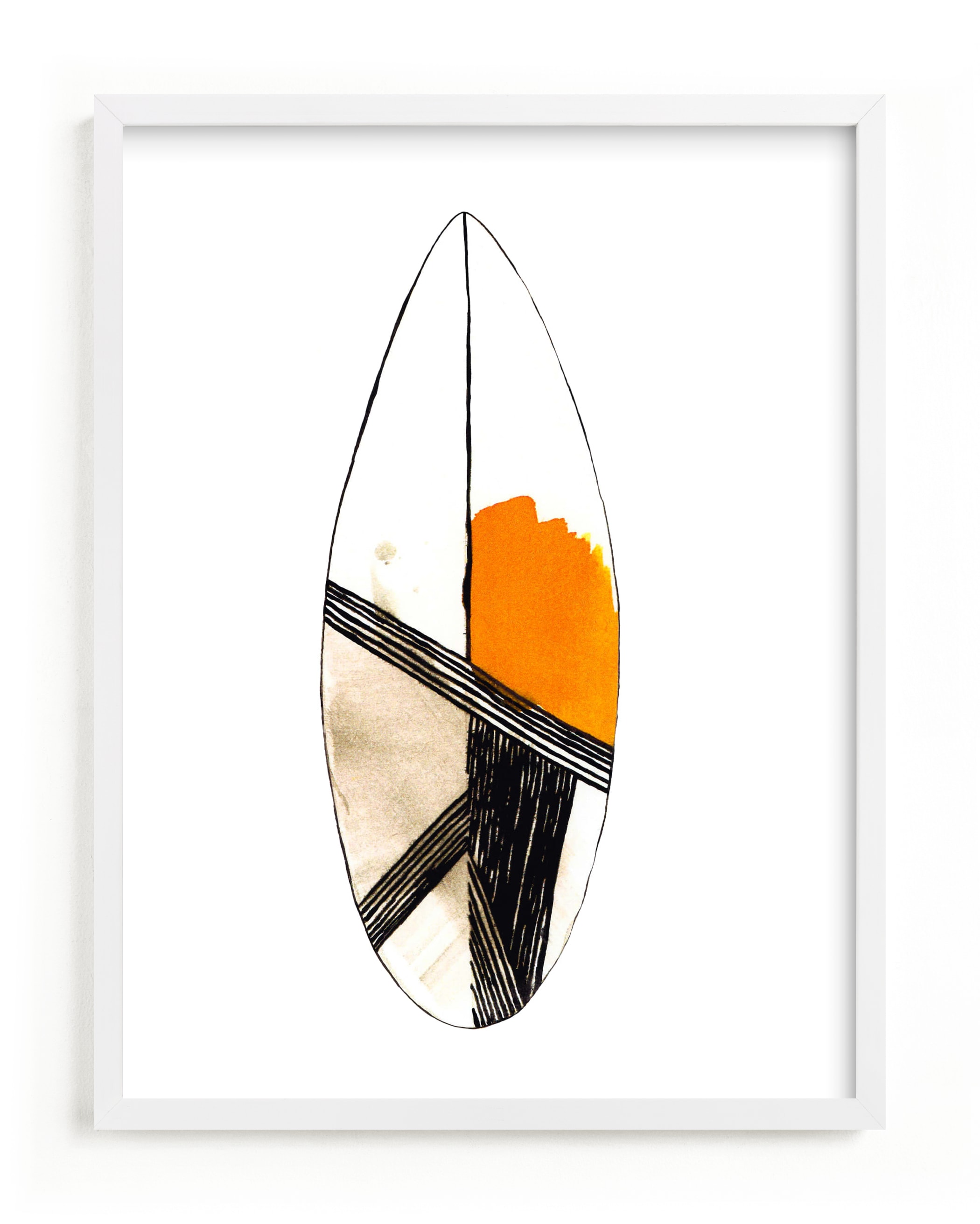"Surf" - Limited Edition Art Print by Susanna Nousiainen in beautiful frame options and a variety of sizes.