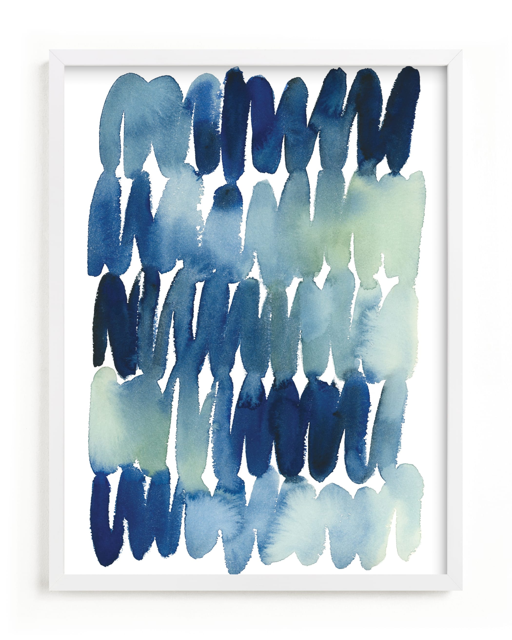 Scribbles in Blue Art Print