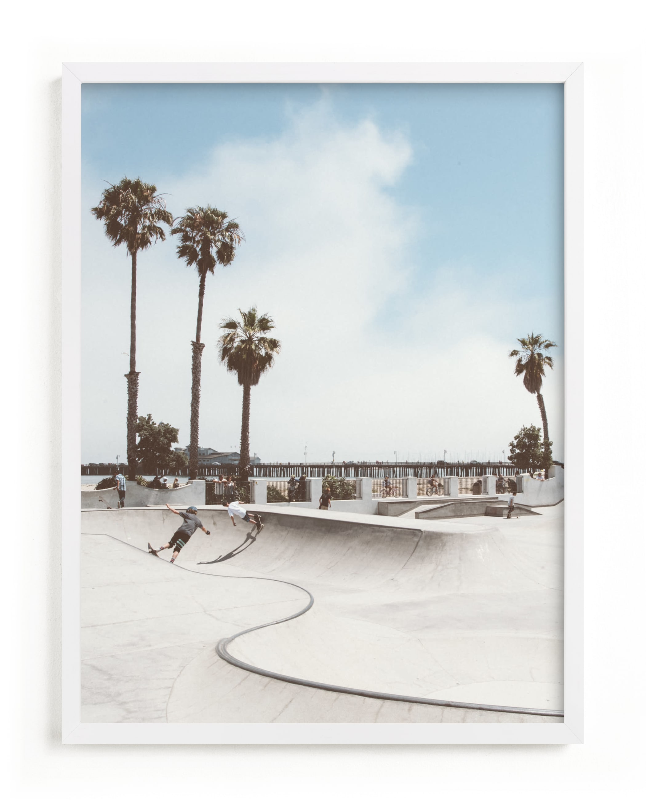 Santa Barbara Skate 2 Art Print