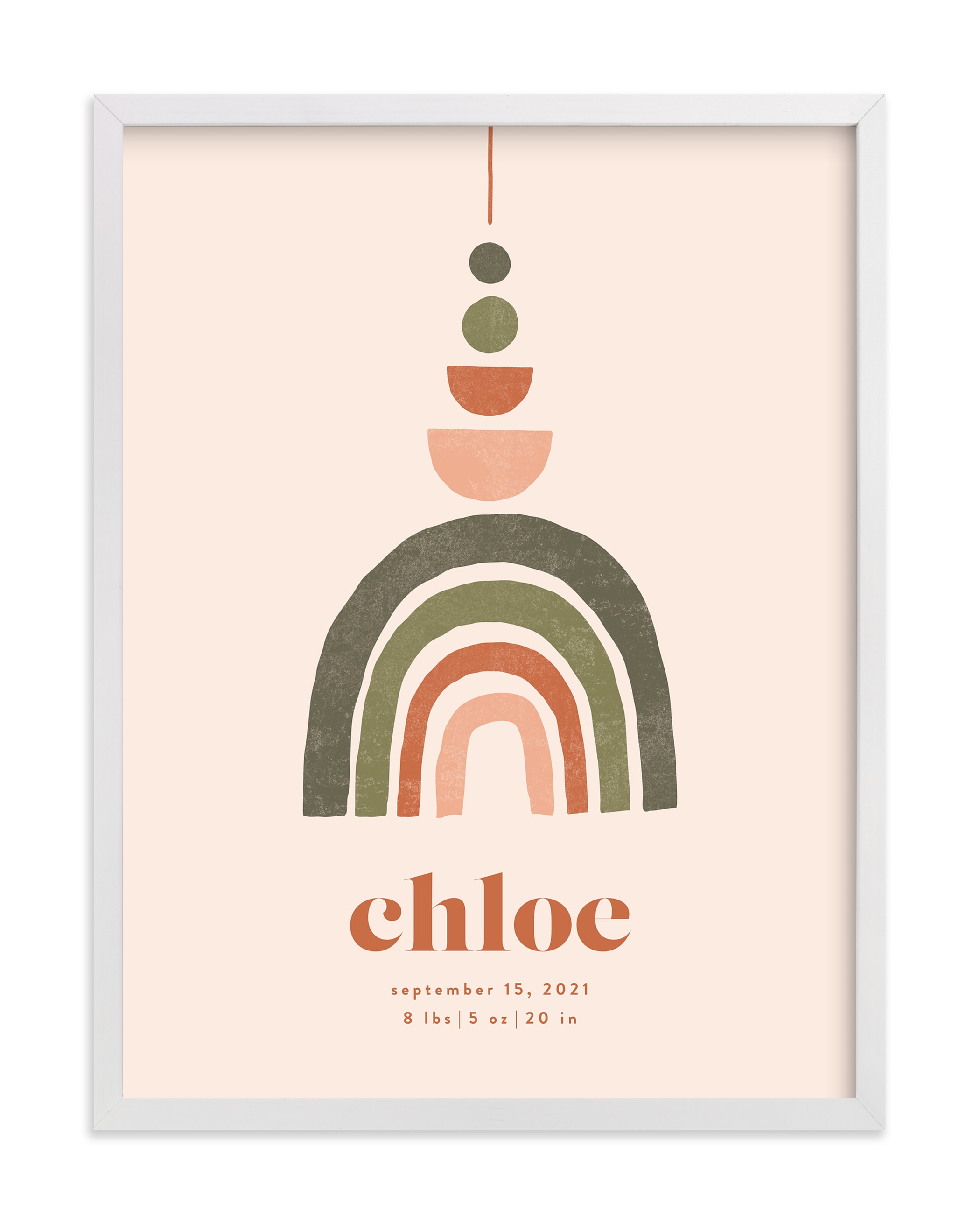 Boho Geo Mobile Children's Custom Art Print