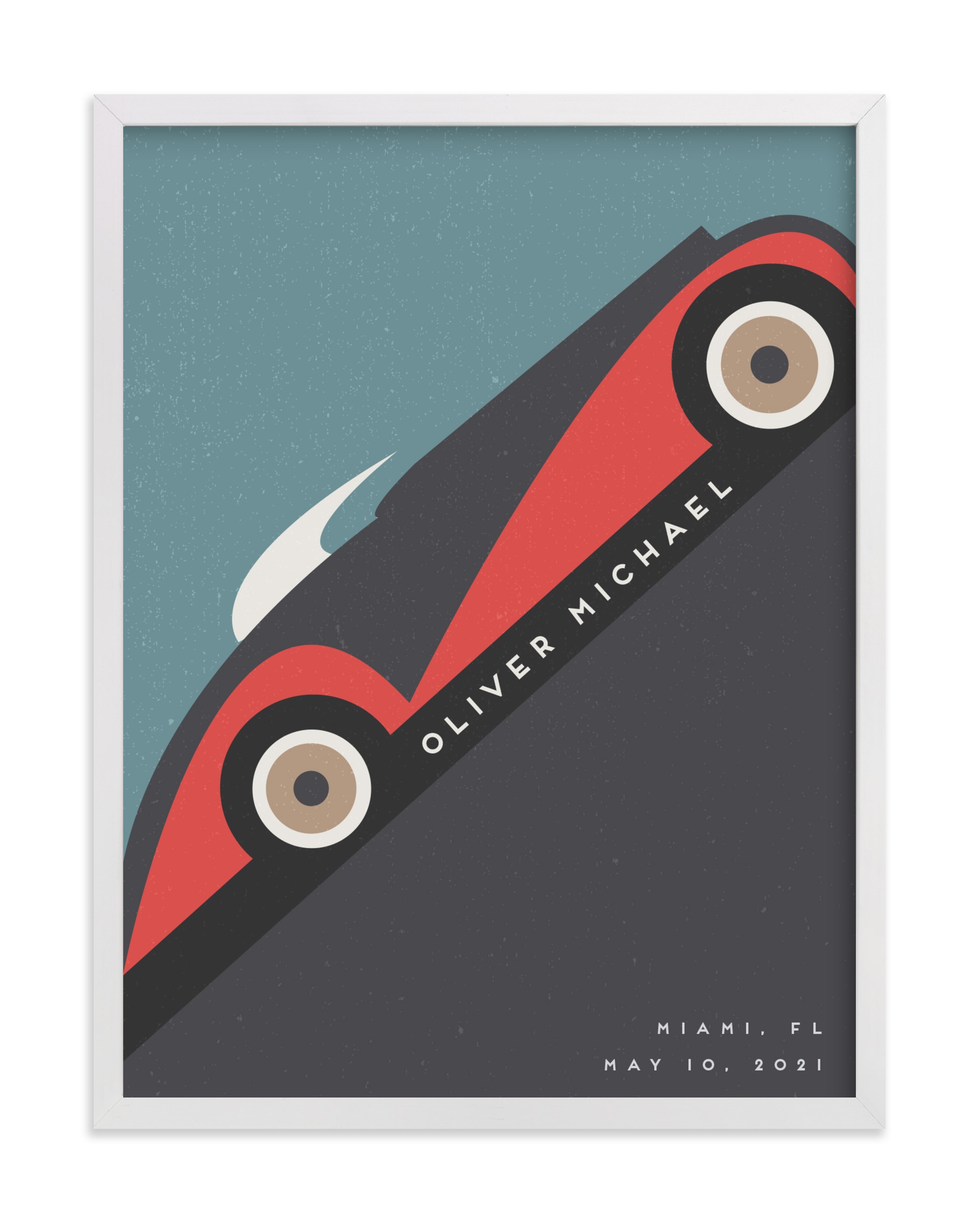 Motorcar Children's Custom Art Print