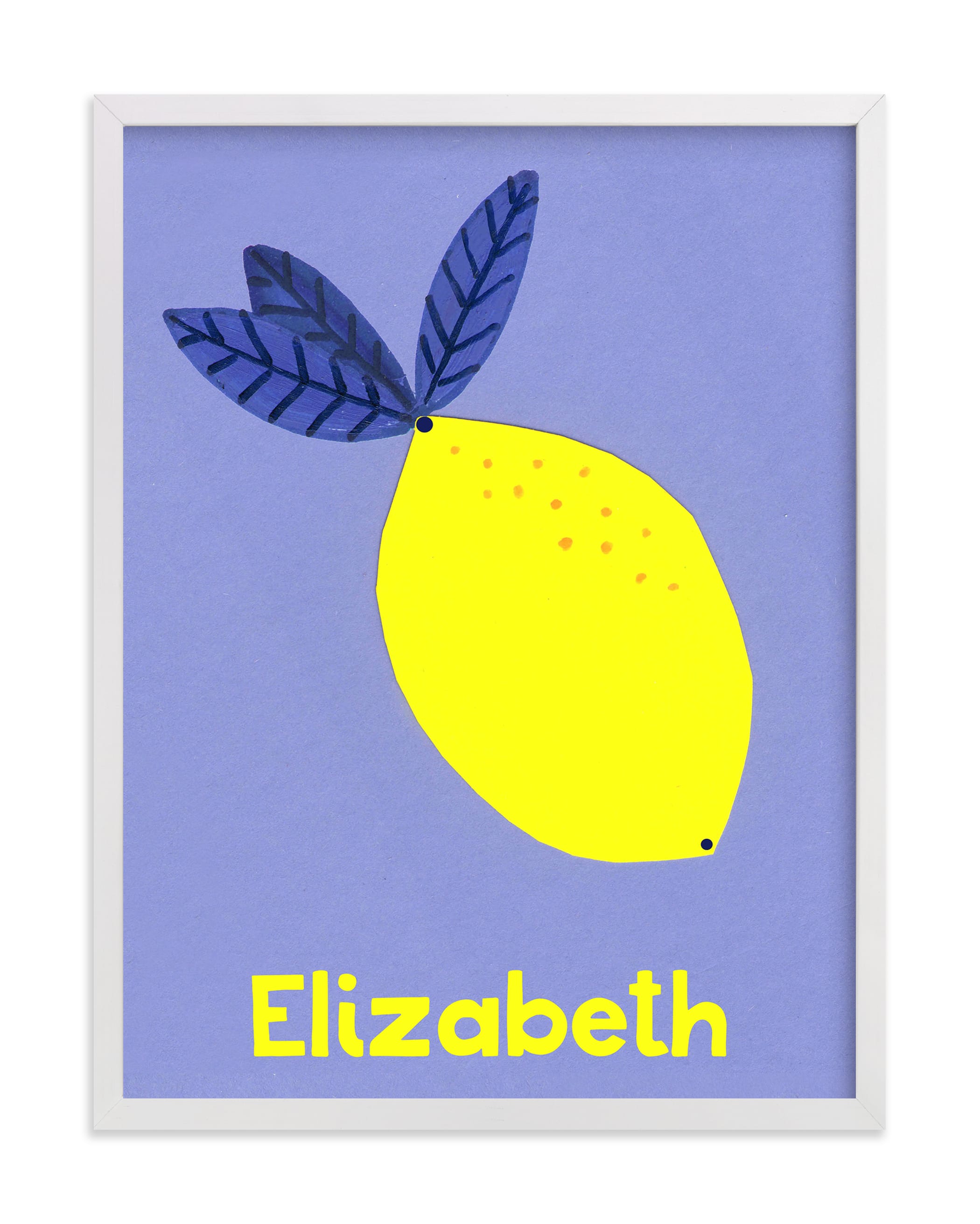 My Fruity Family Children's Custom Art Print