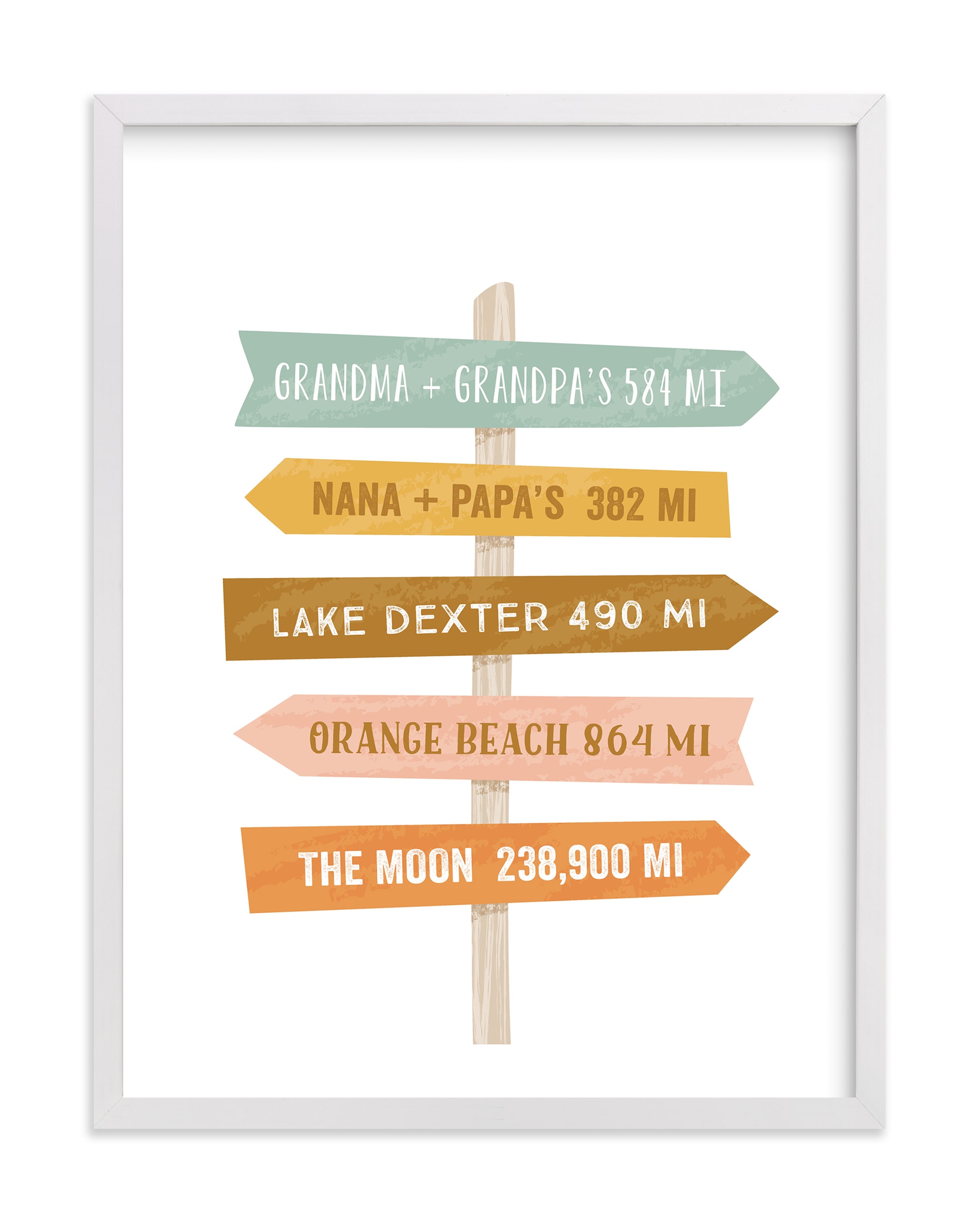 Near or Far Children's Custom Art Print