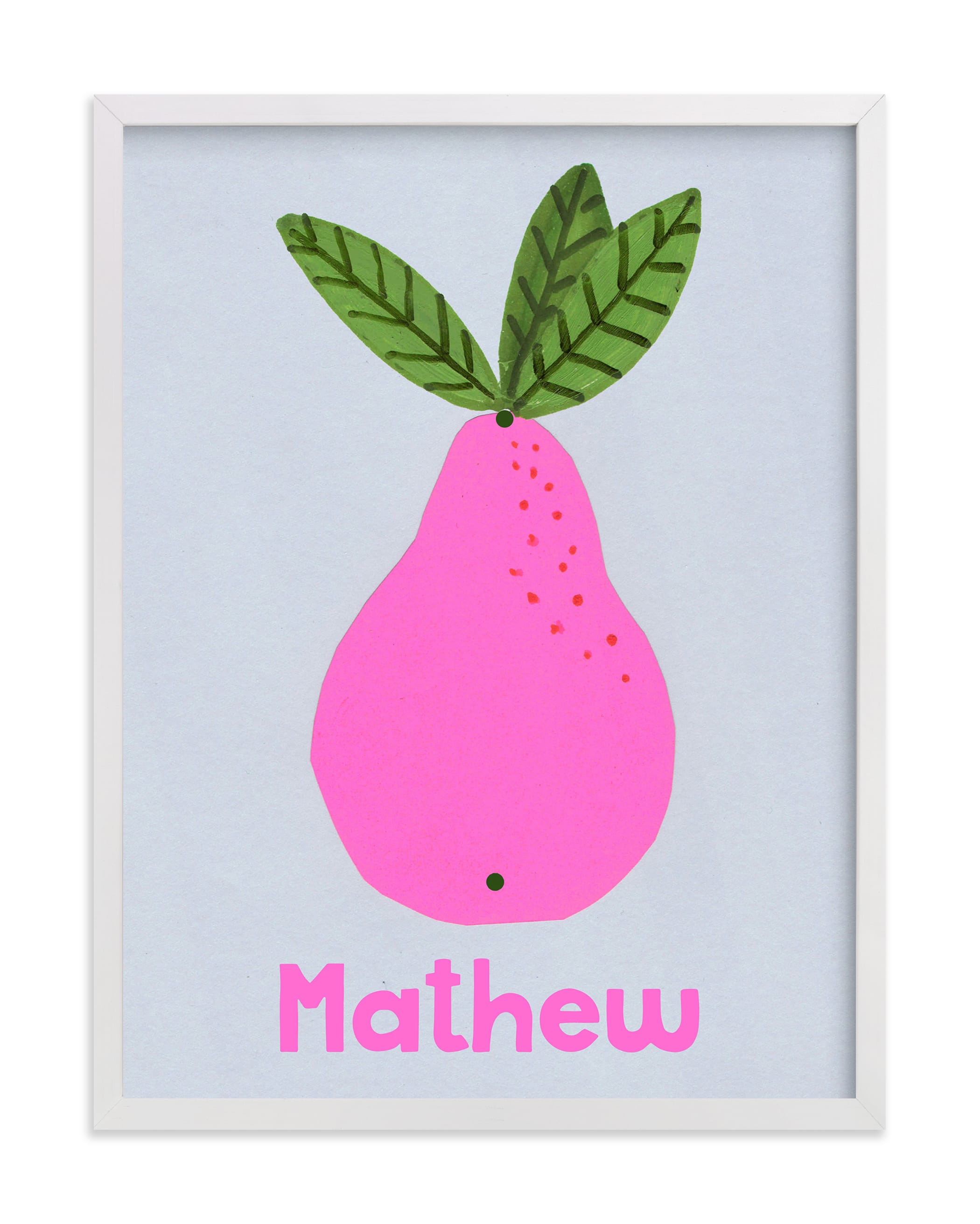 My Fruity Family II Children's Custom Art Print