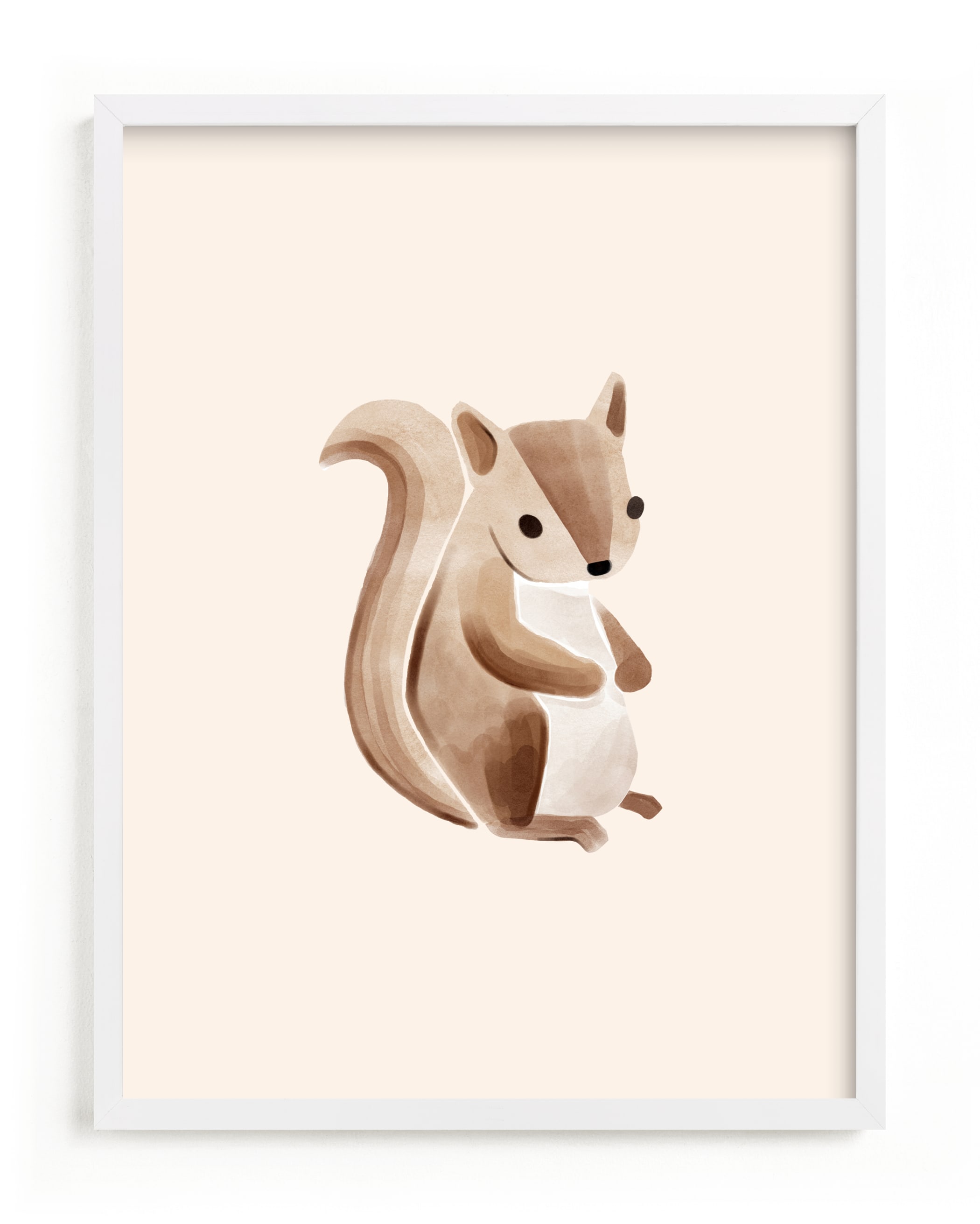 Baby Squirrel Children’s Art Print