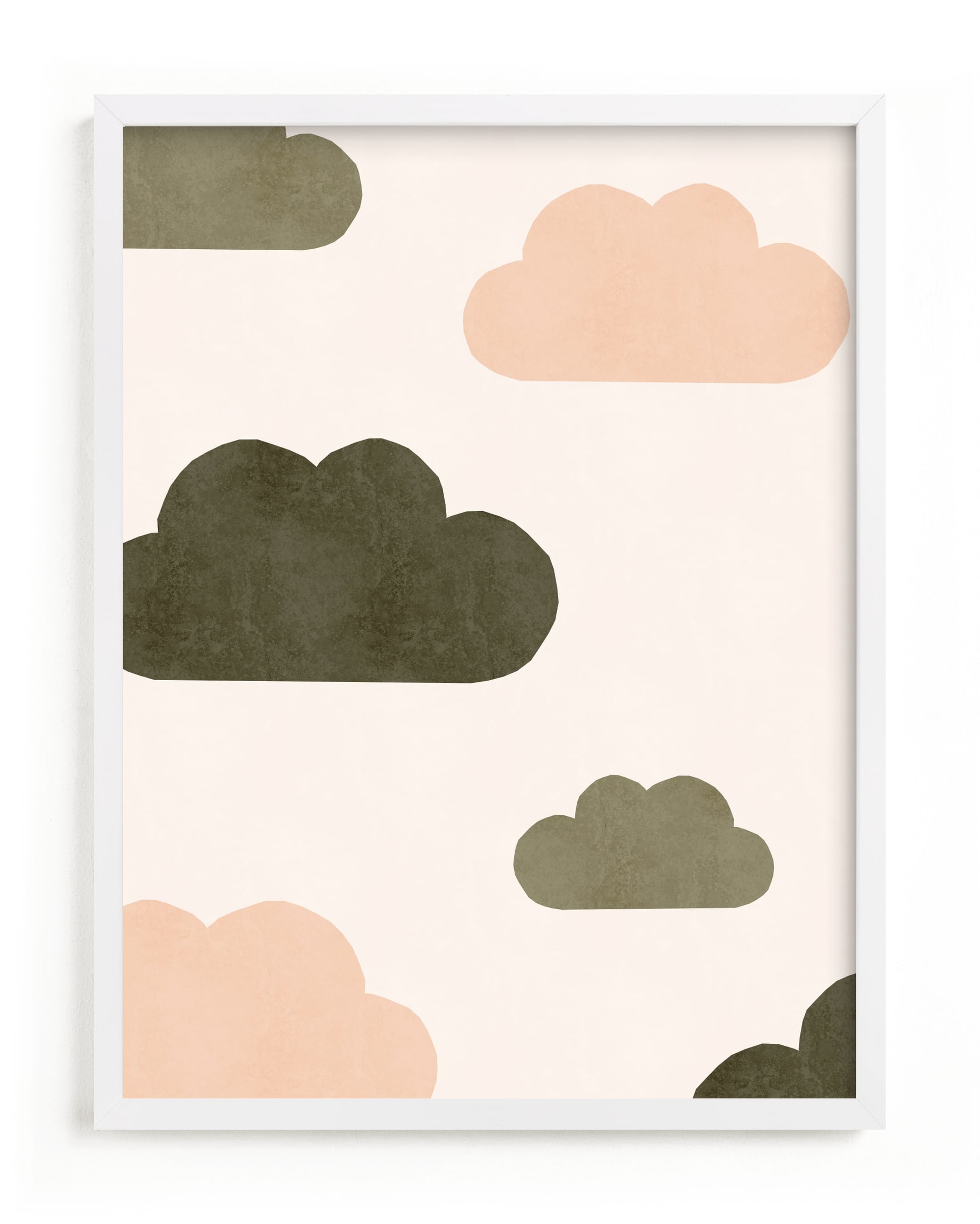Paper Clouds Children's Art Print