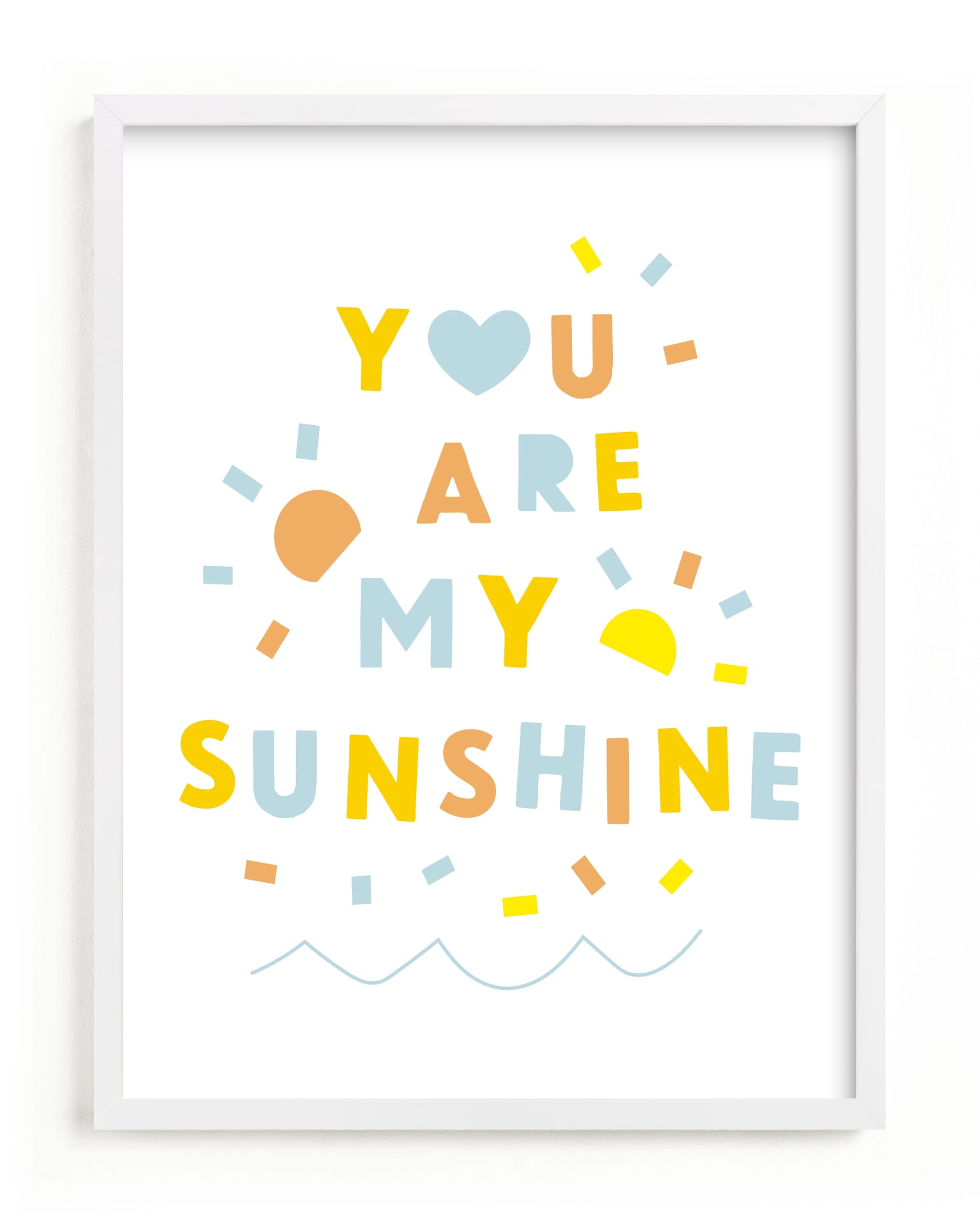 Sunshine Letters Children's Art Print