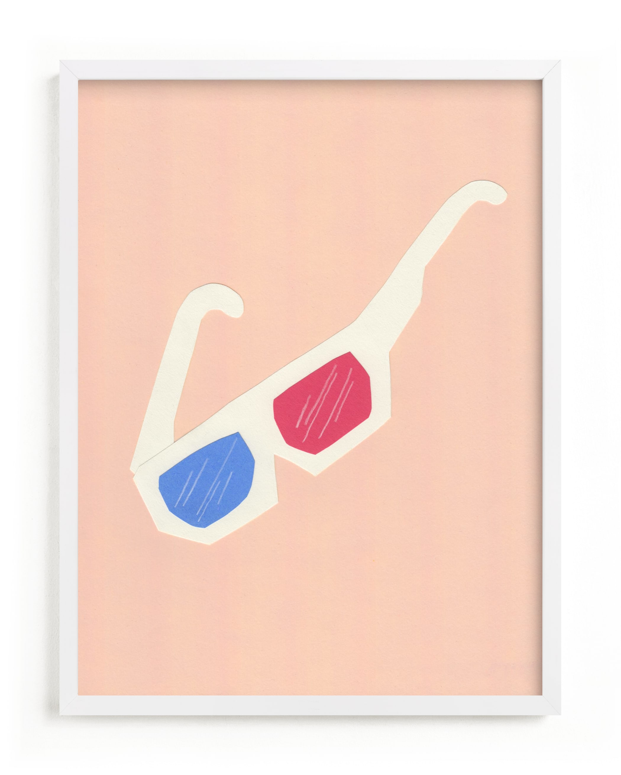 3-D glasses Children's Art Print
