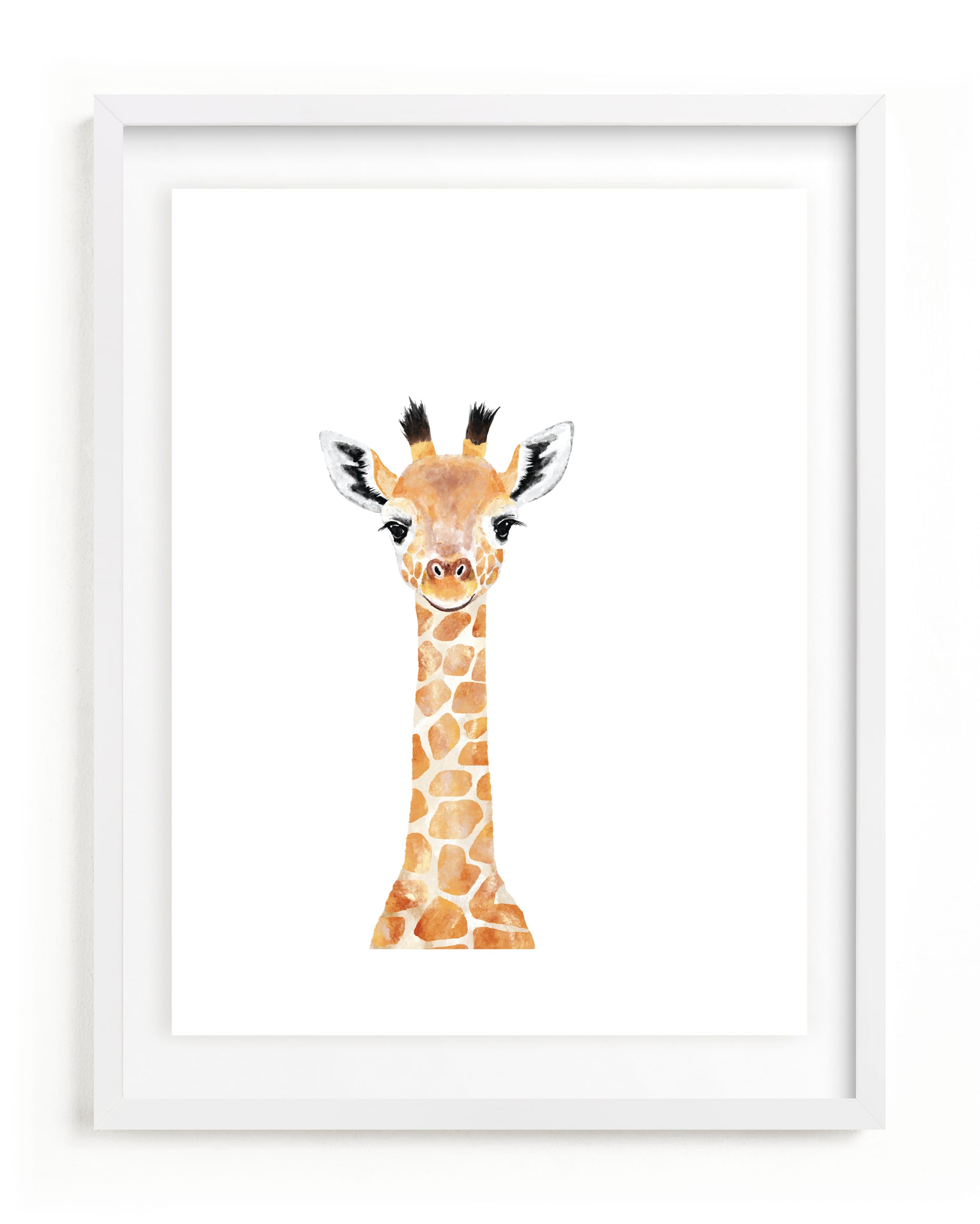 Baby Giraffe 2 Children's Art Print