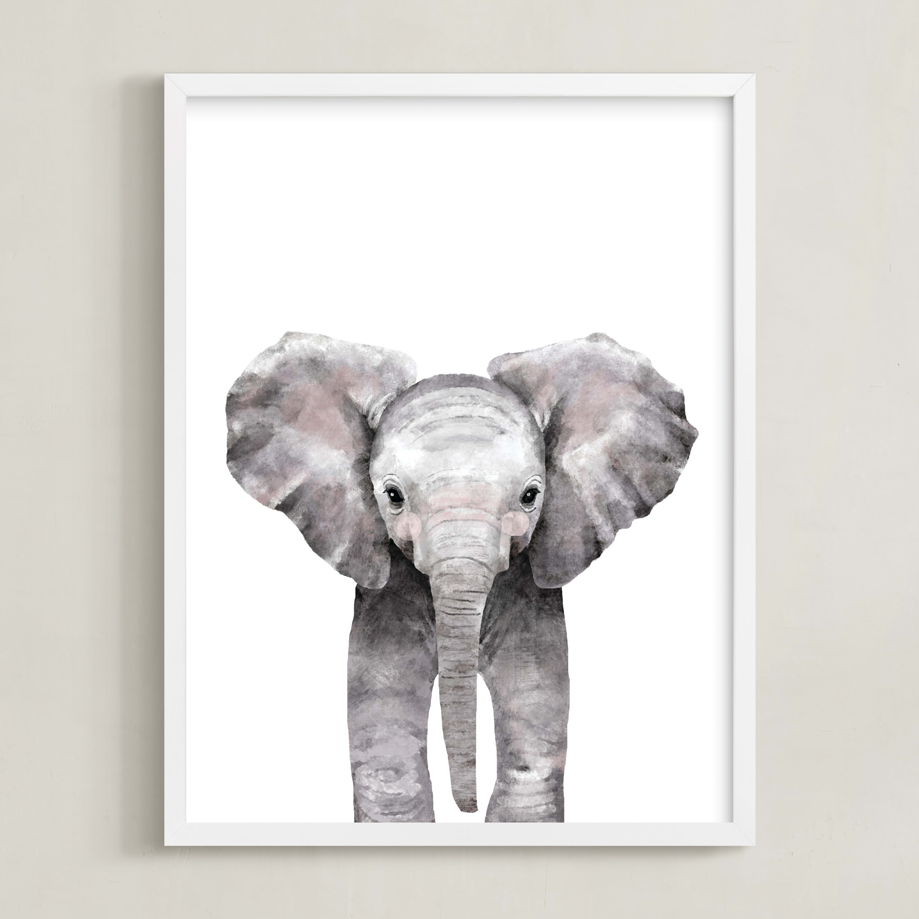 Baby Animal Elephant Art Print