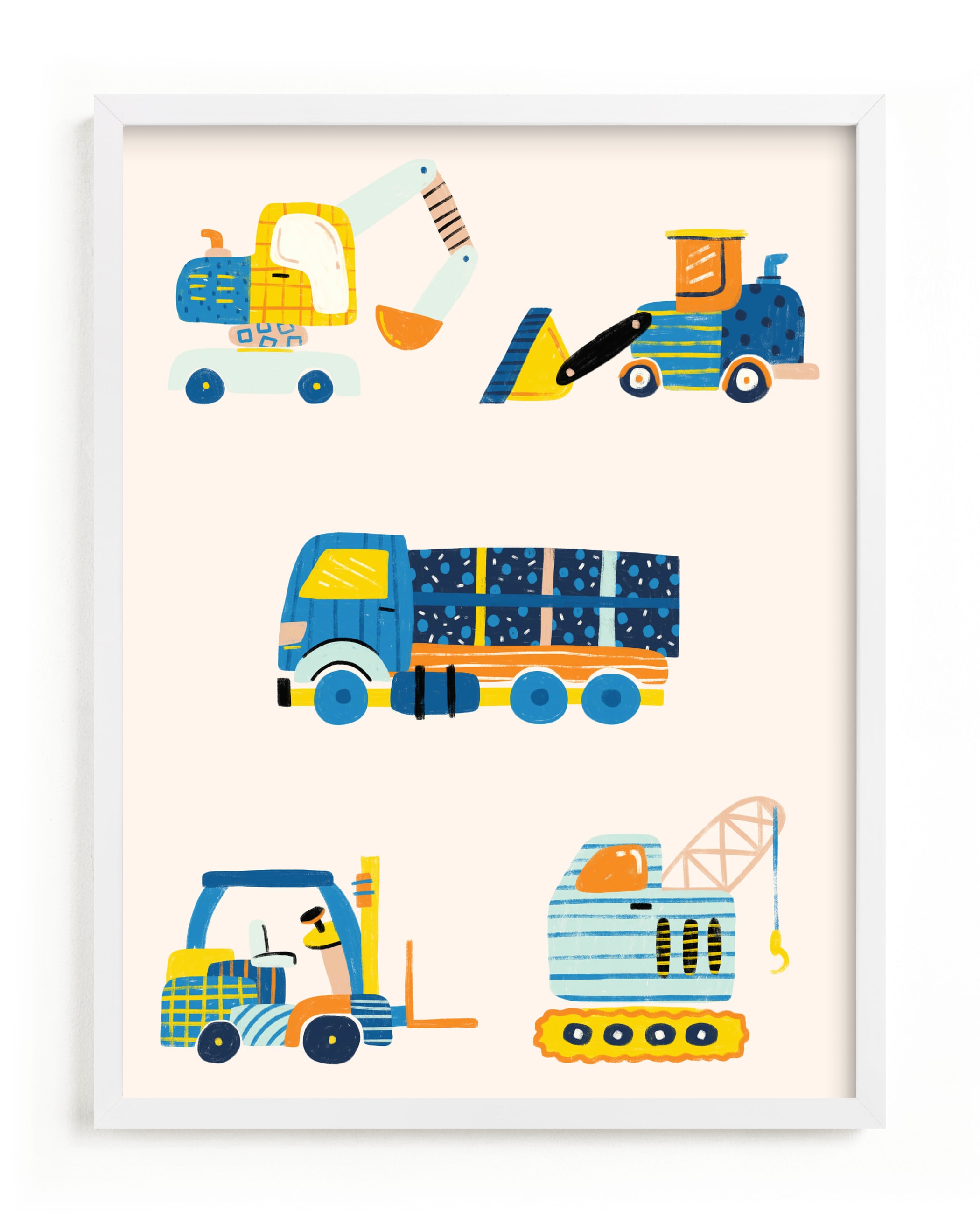 The Truck Gang Nursery Art Print