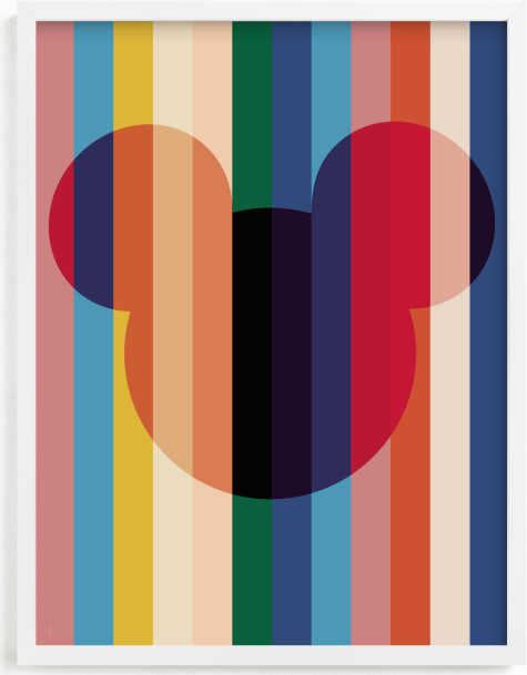 This is a blue disney art by Baumbirdy called Bright Stripes.