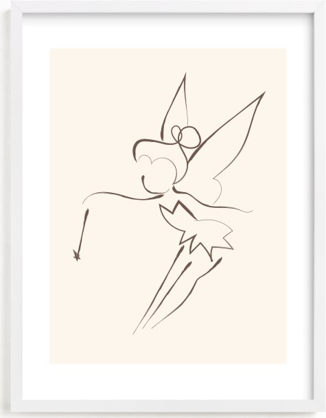 This is a brown disney art by Teju Reval called Tinkerbell's Magic | Peter Pan.