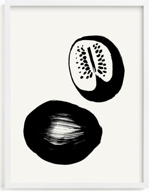 This is a black and white art by Sonya Percival called Watermelons.