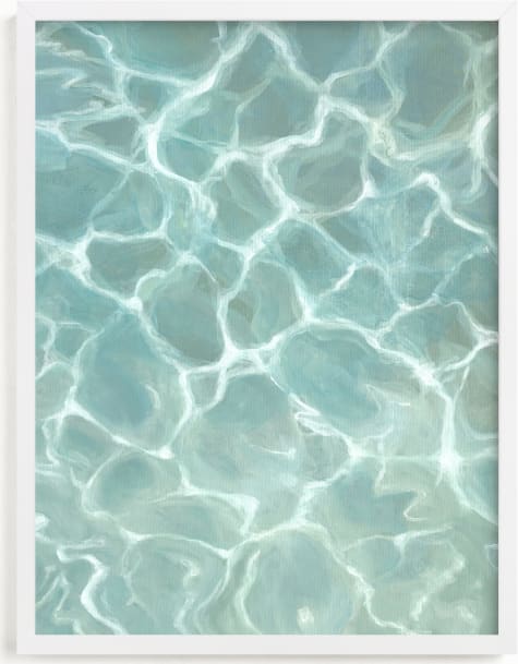 This is a blue art by Laura Browning called Poolside.