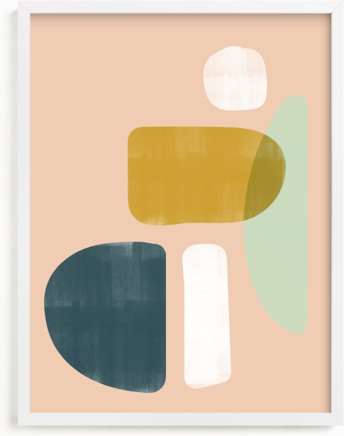 This is a yellow art by Lindsay Stetson Thompson called balance no.2.