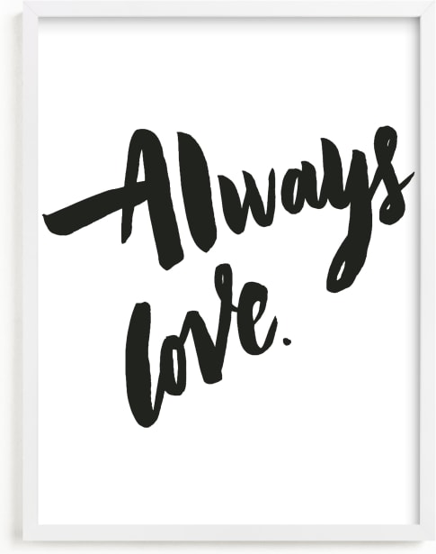 This is a black and white art by Maria Clarisse called Always Love.