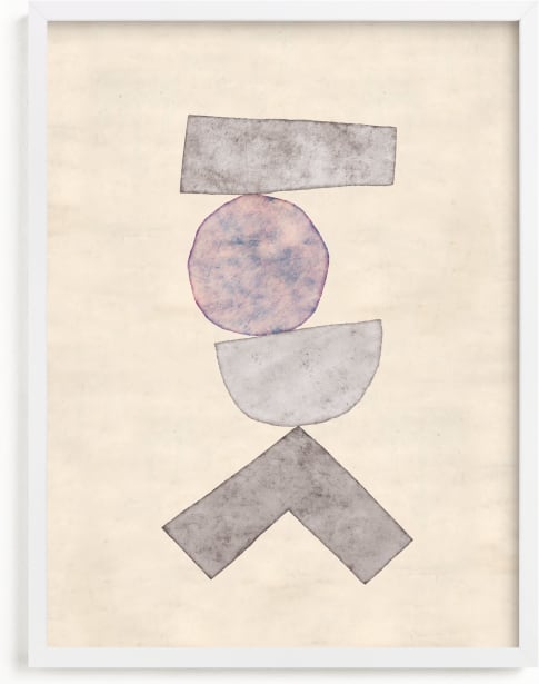 This is a grey art by Kara Kosaka called Tipping Point.