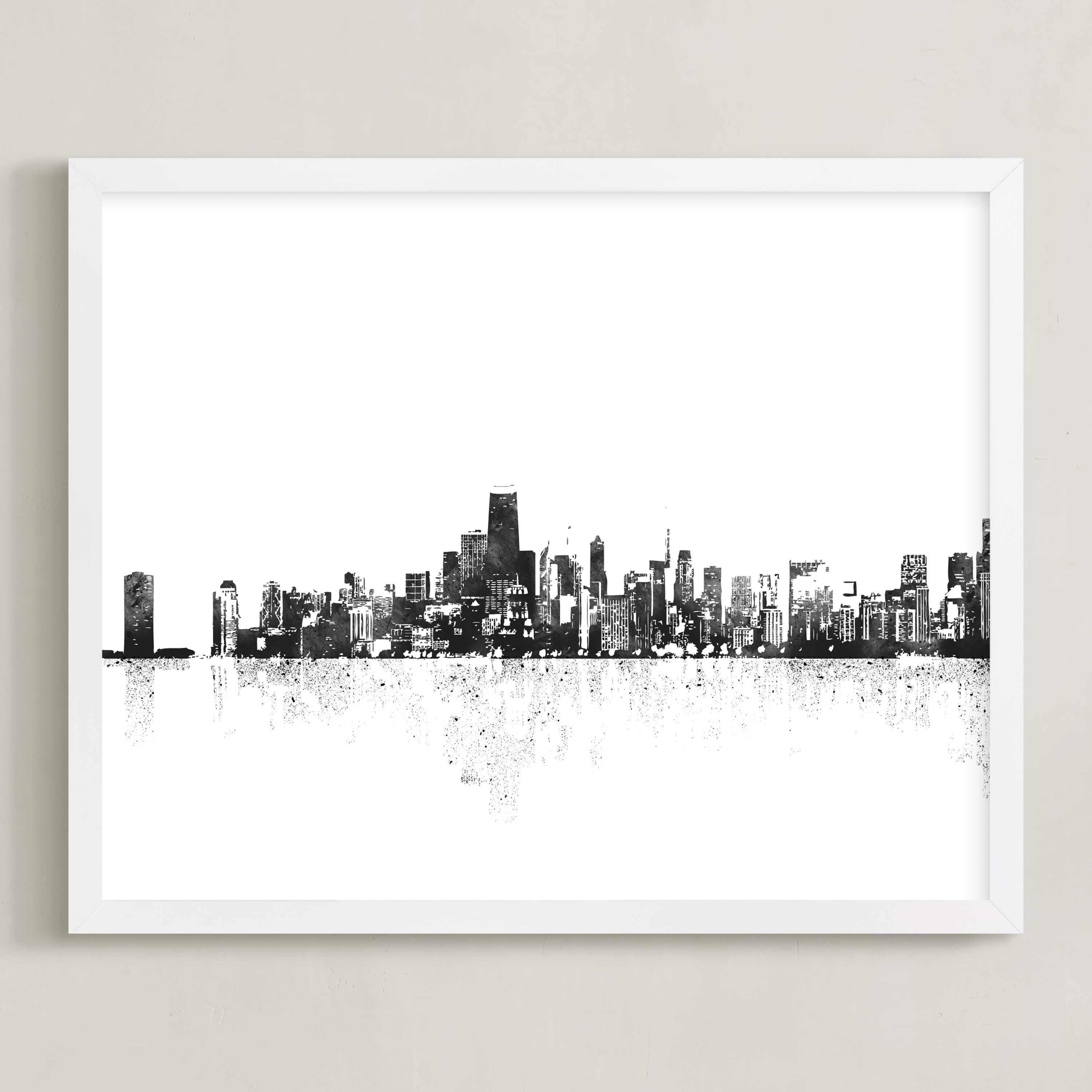 Chicago Skyline Wall Art Prints by Paul Berthelot Minted