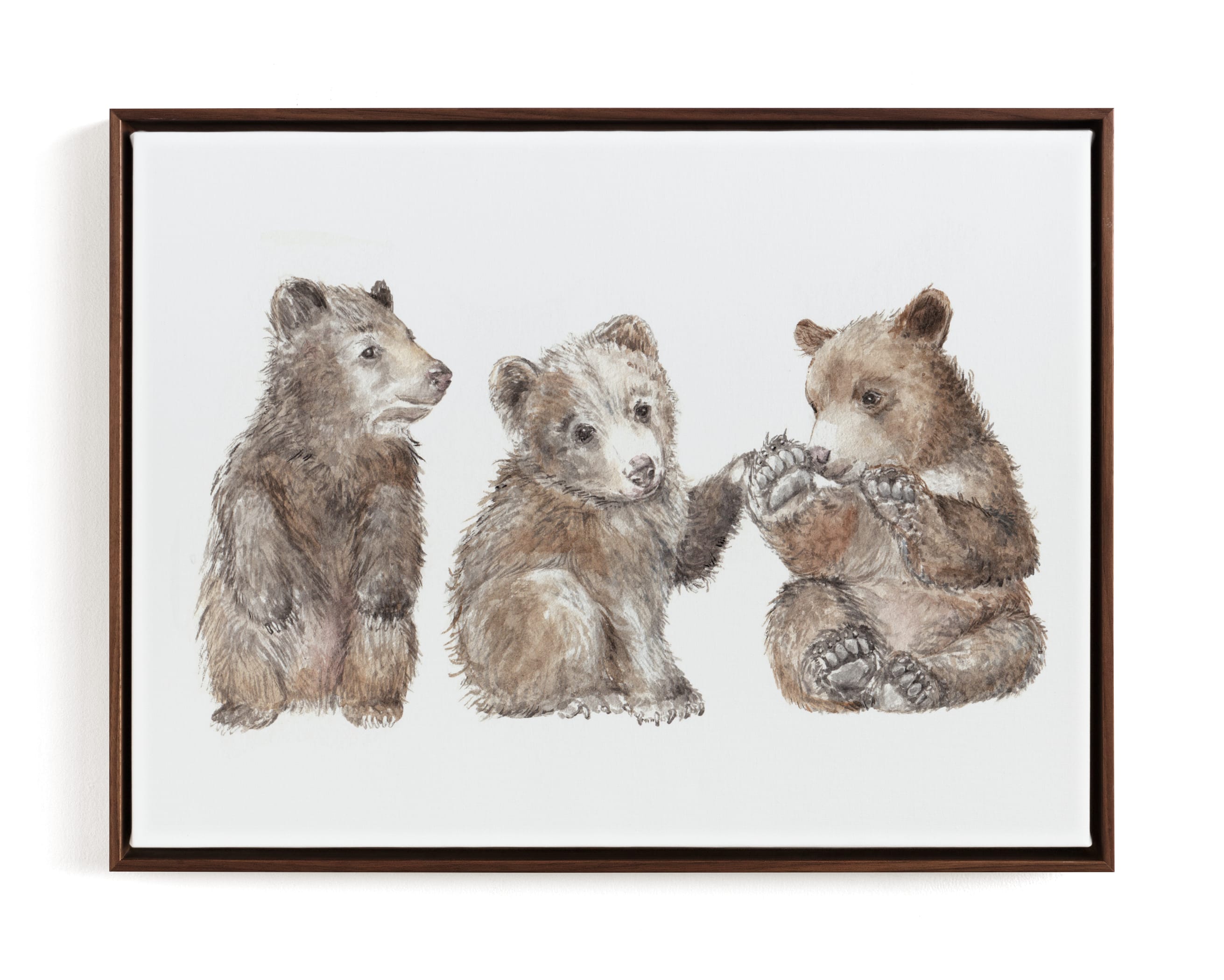 Three Little Bears Nursery Art Print