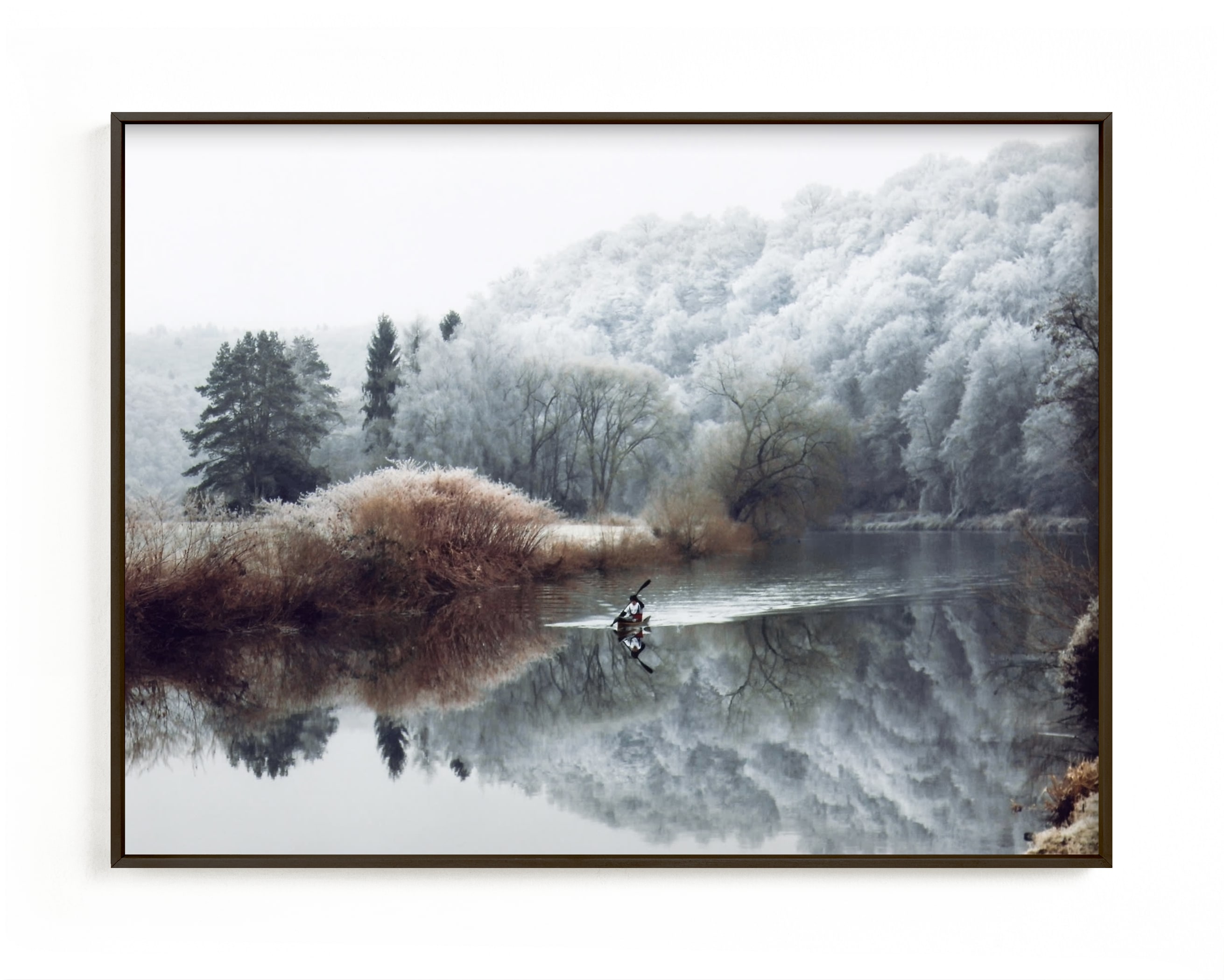 Winter Kayak Art Print