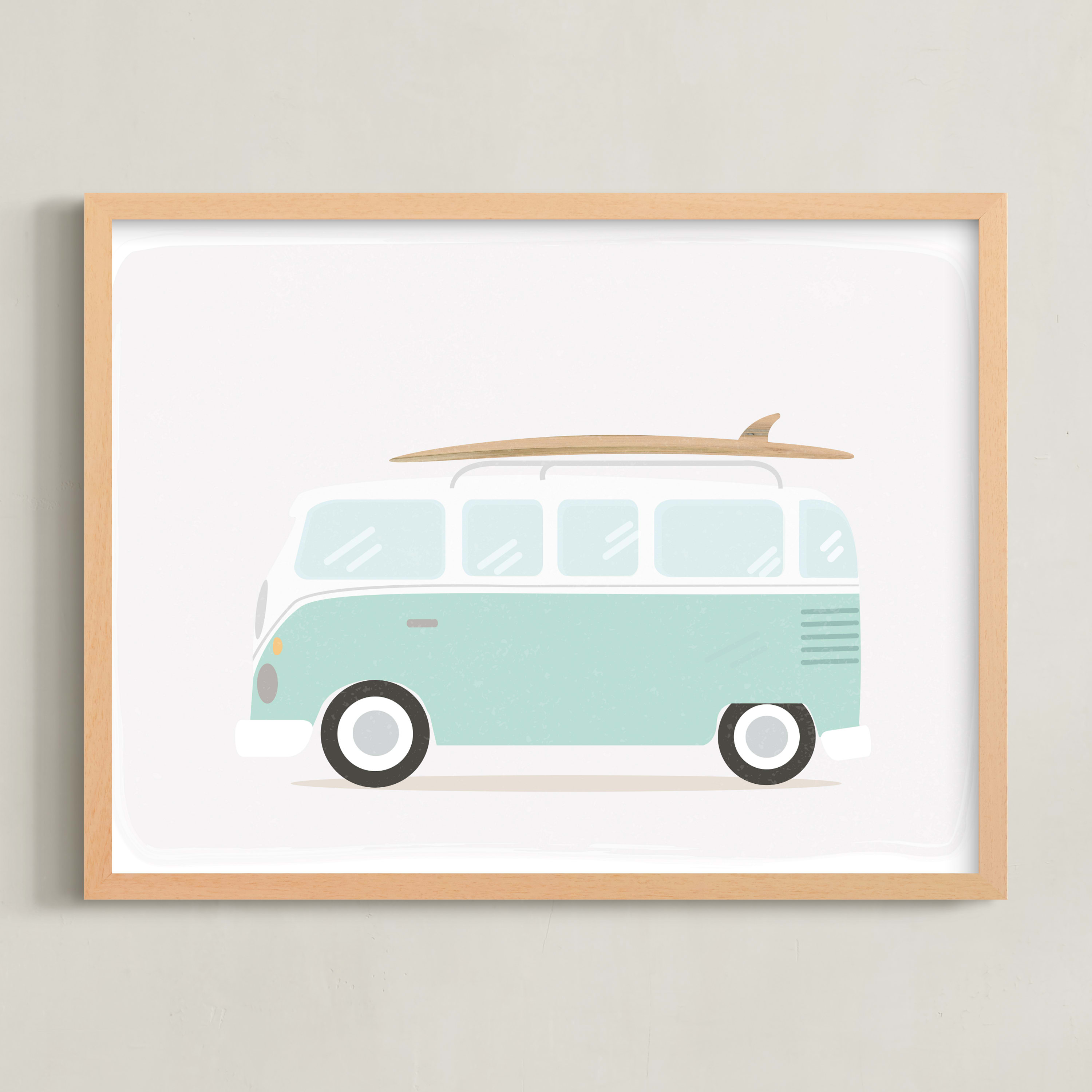 Beach Bus Children's Art Print