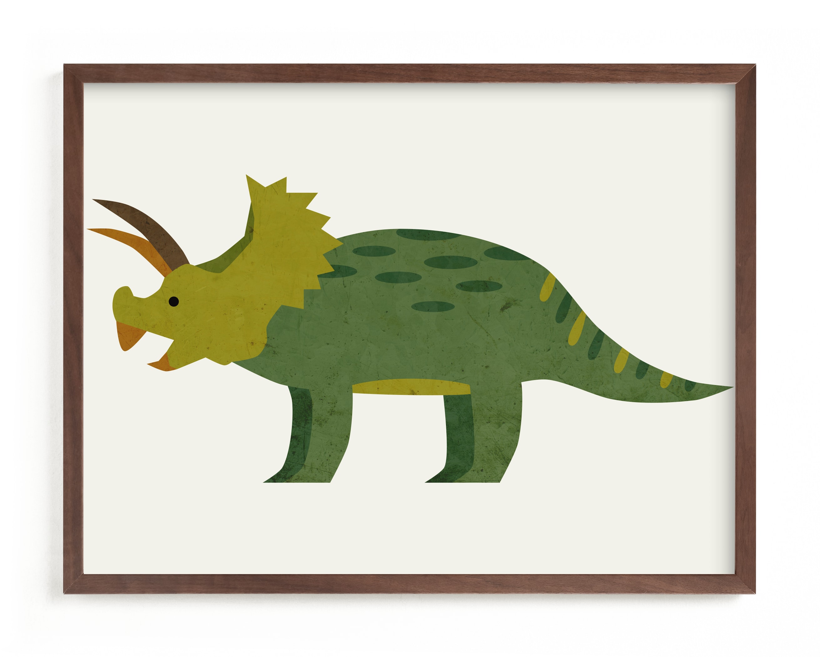 Triceratops Children's Art Print