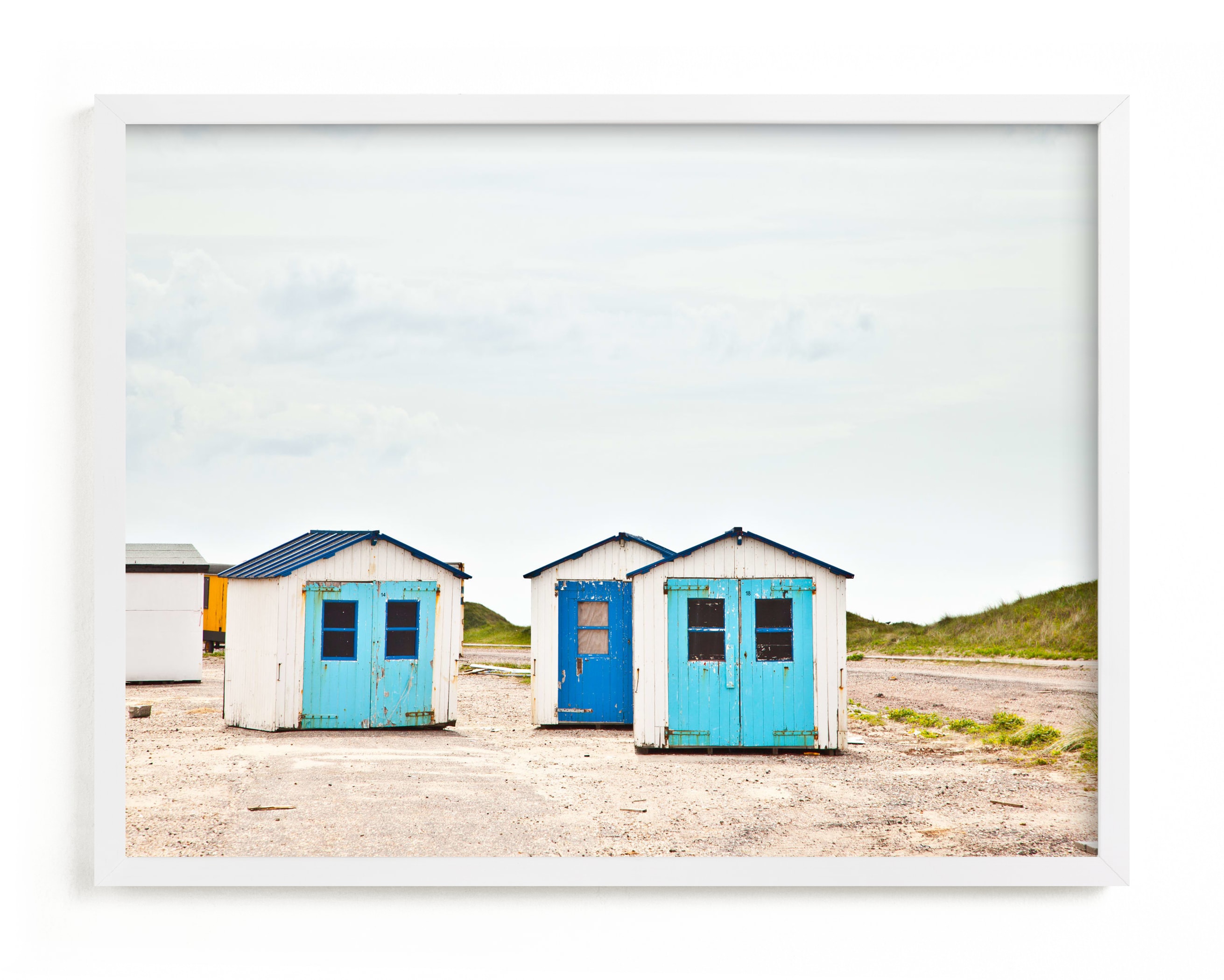 "Three Houses" - Limited Edition Art Print by Alexandra Feo in beautiful frame options and a variety of sizes.