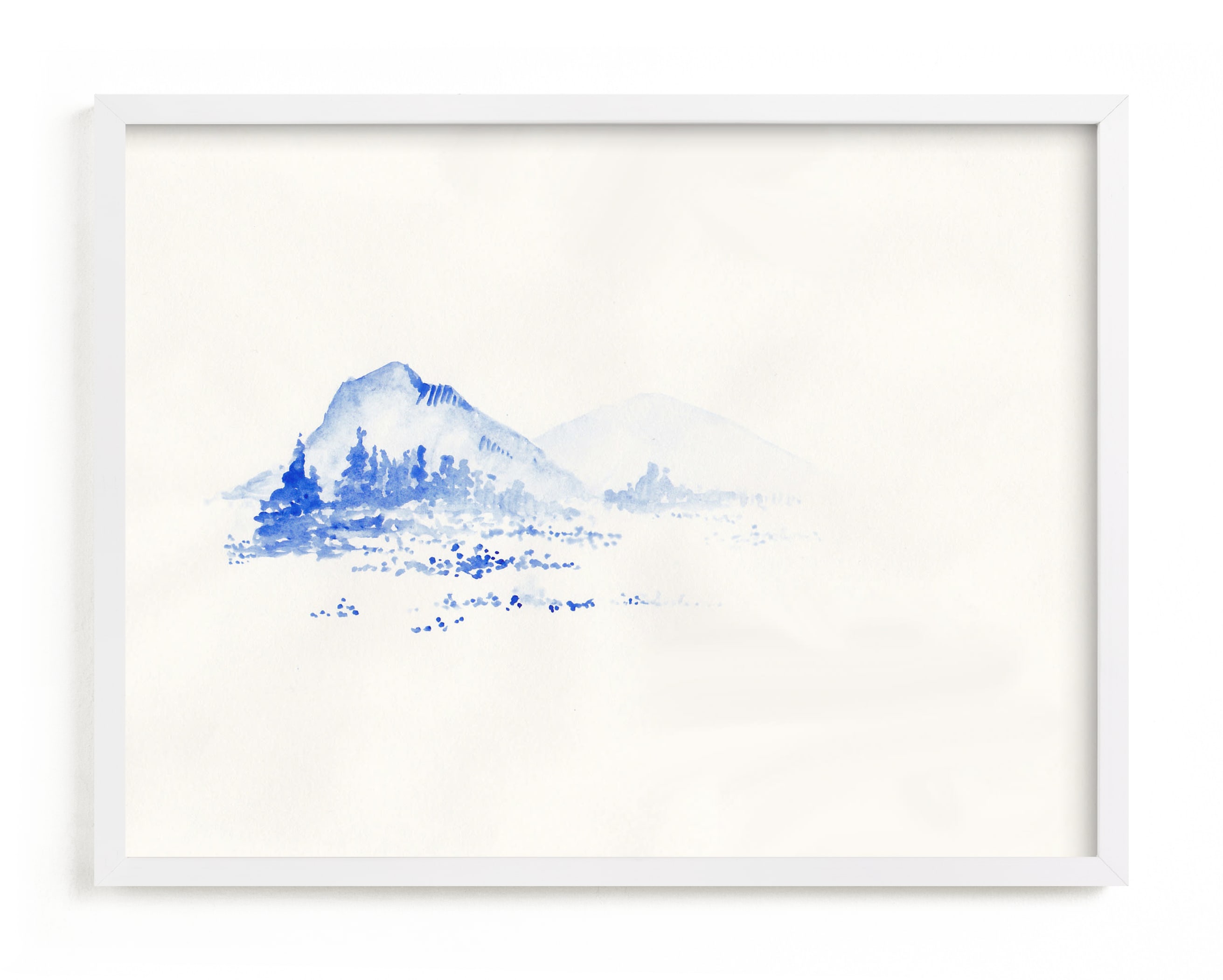 Cascade Blues Art Print