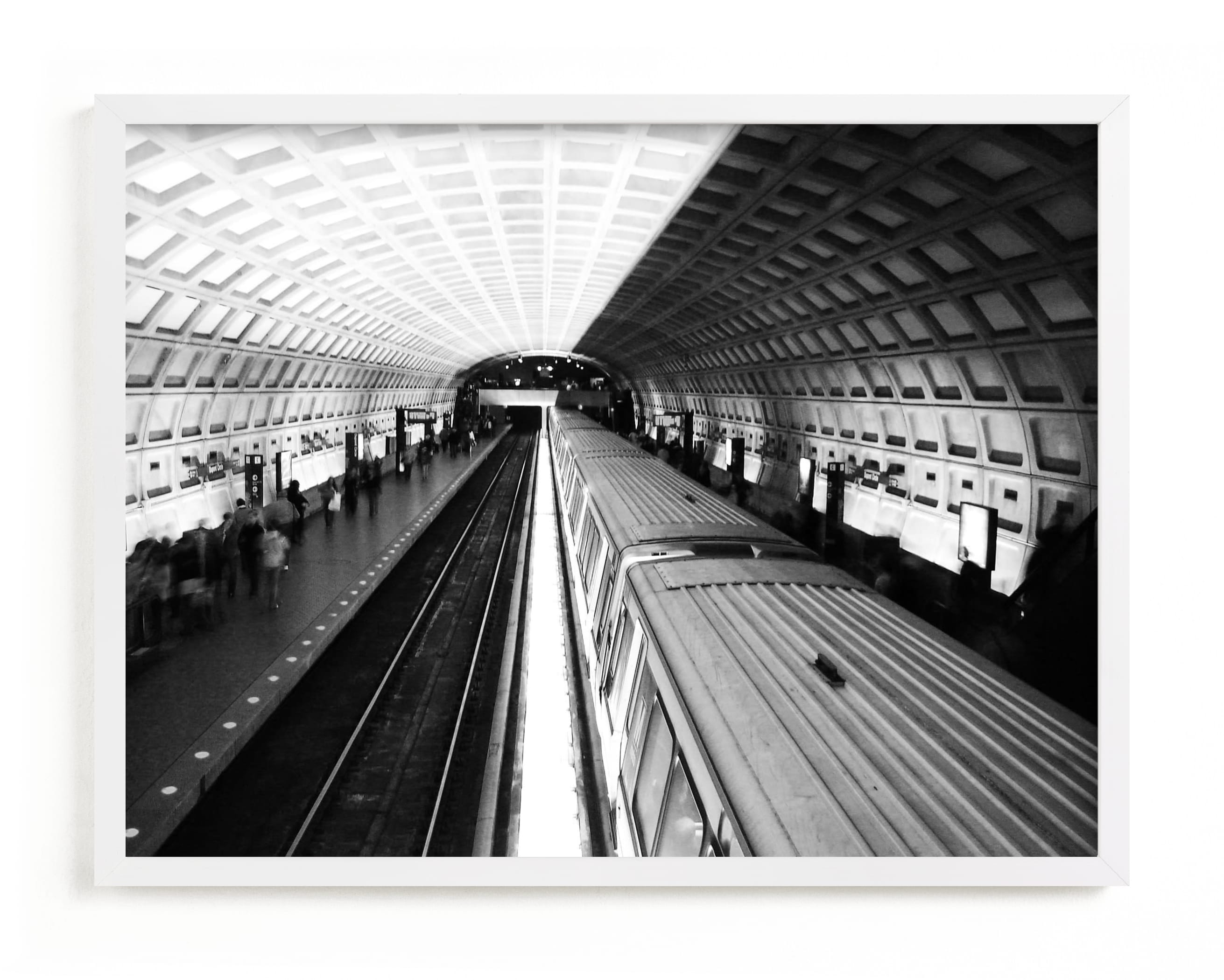 "DC subway fast track" - Limited Edition Art Print by Van Tsao in beautiful frame options and a variety of sizes.