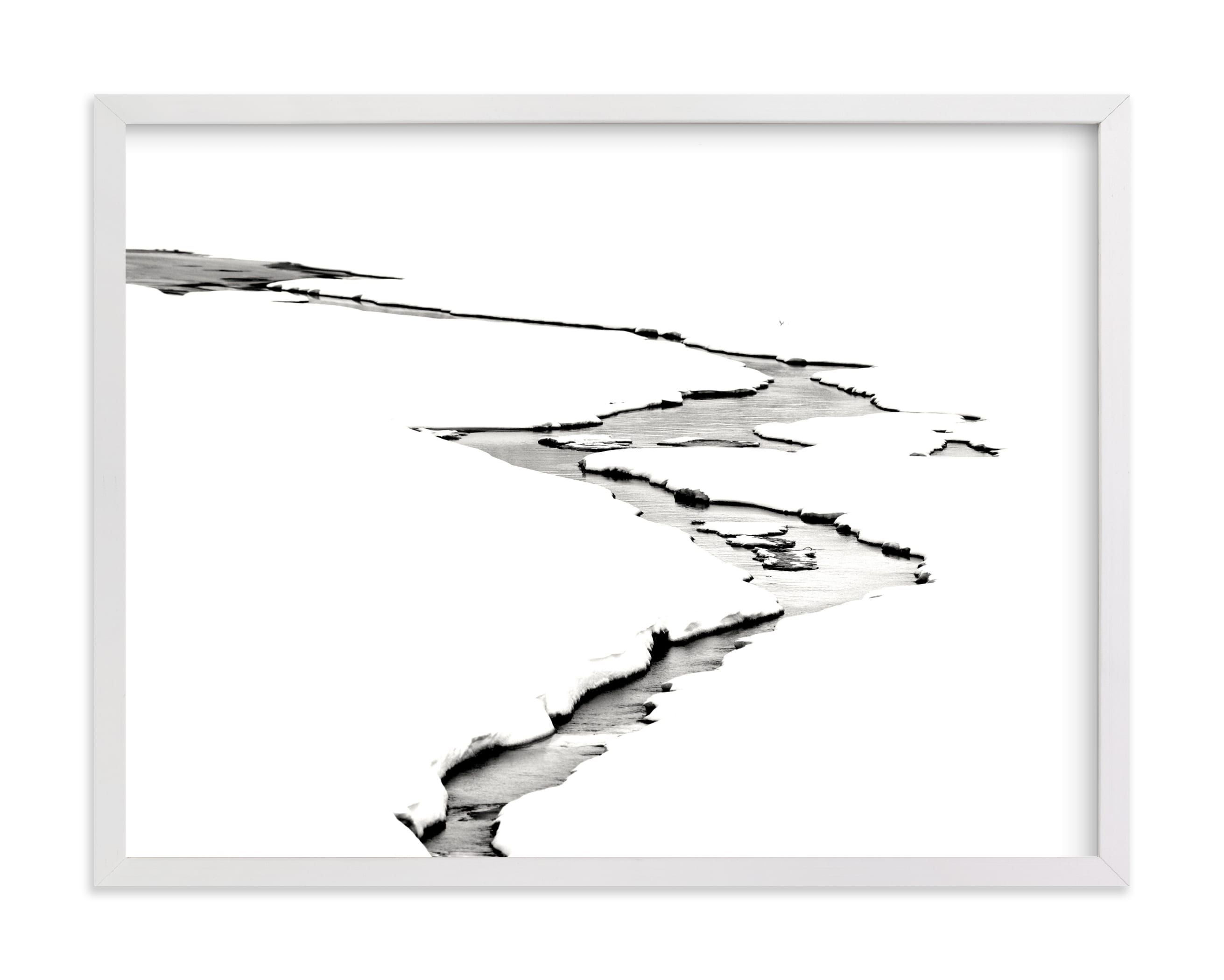 Silver Ice Art Print