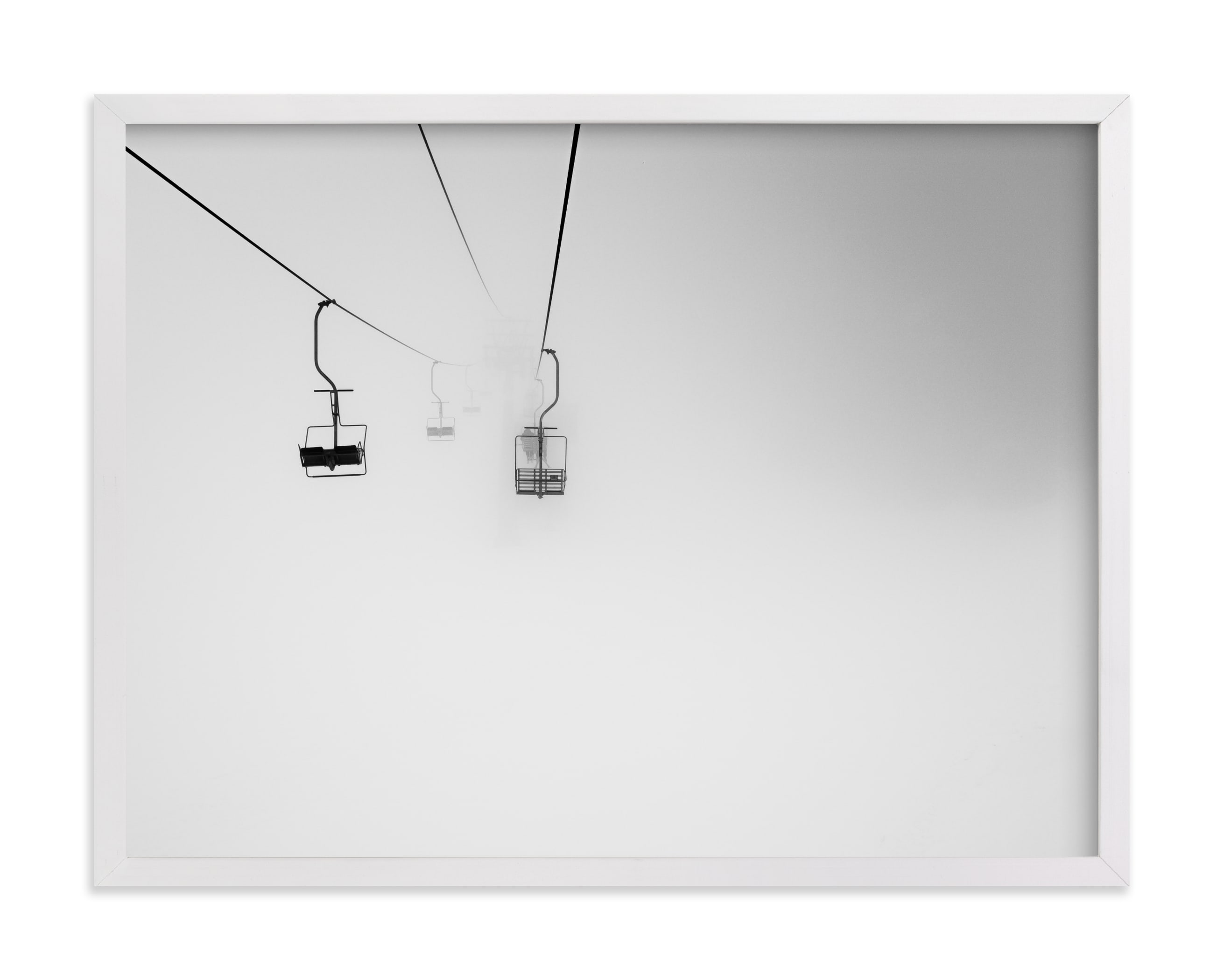 through the fog Art Print