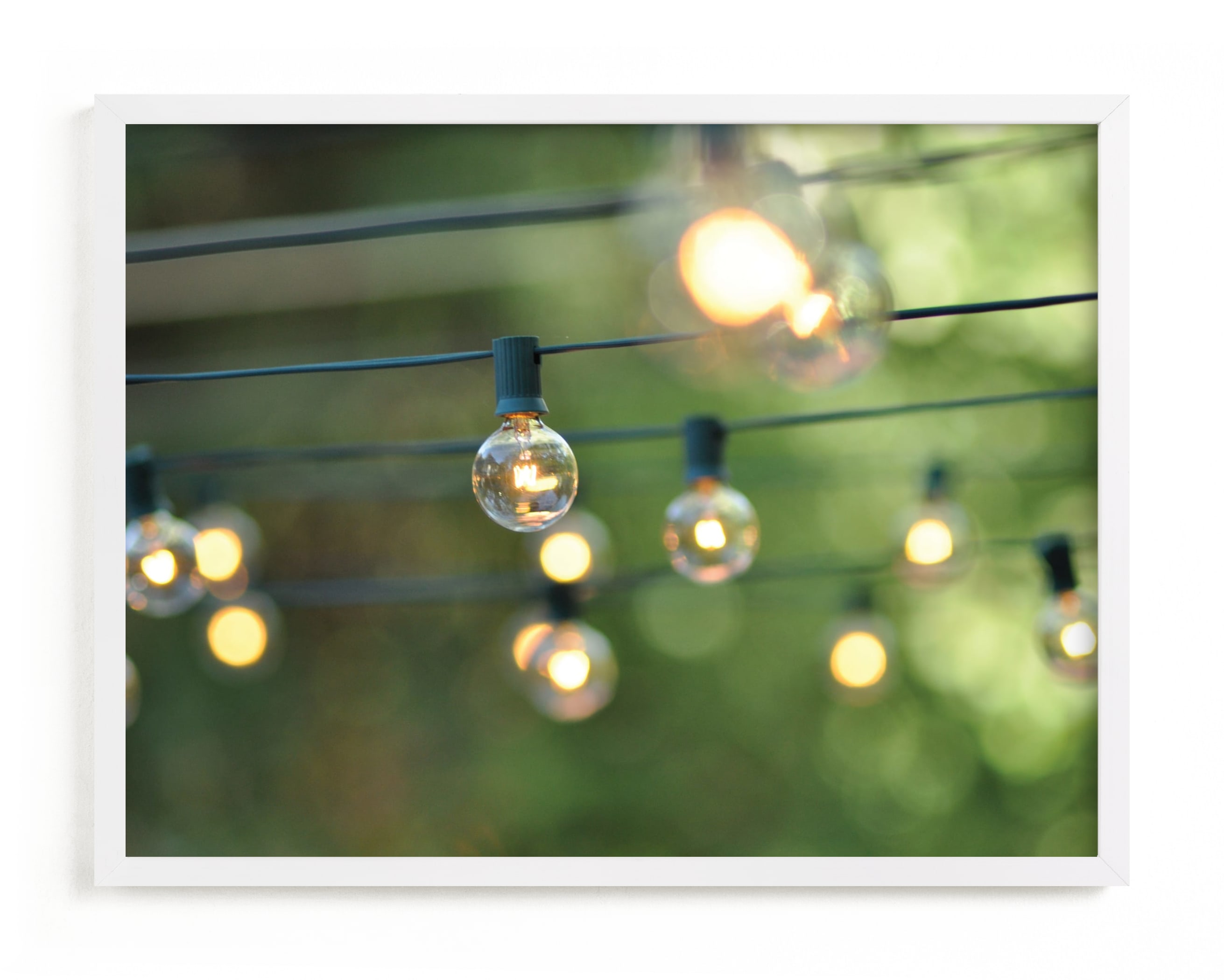 "String of Lights" - Limited Edition Art Print by L. Daniel in beautiful frame options and a variety of sizes.