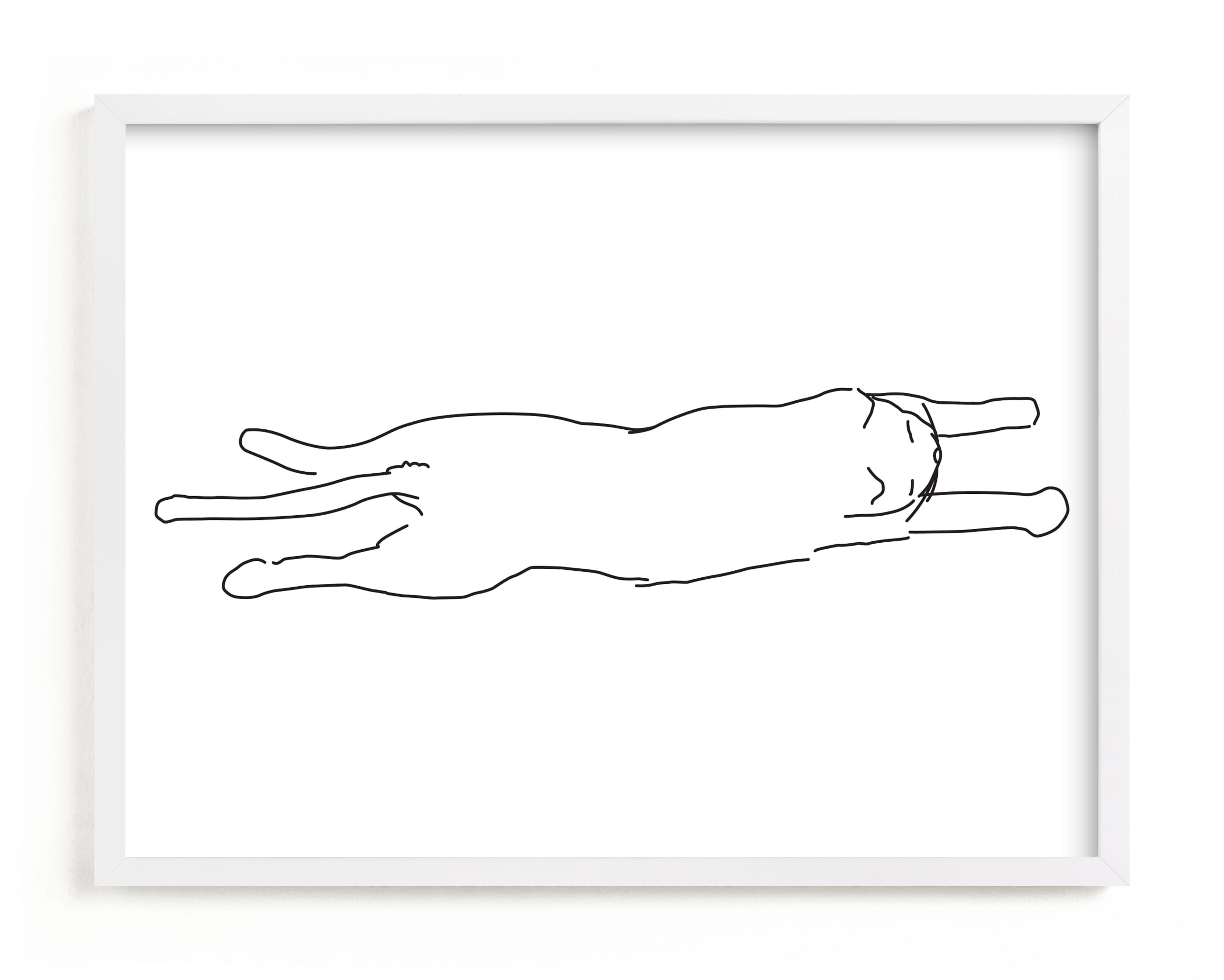 Sleepy Kitty Art Print
