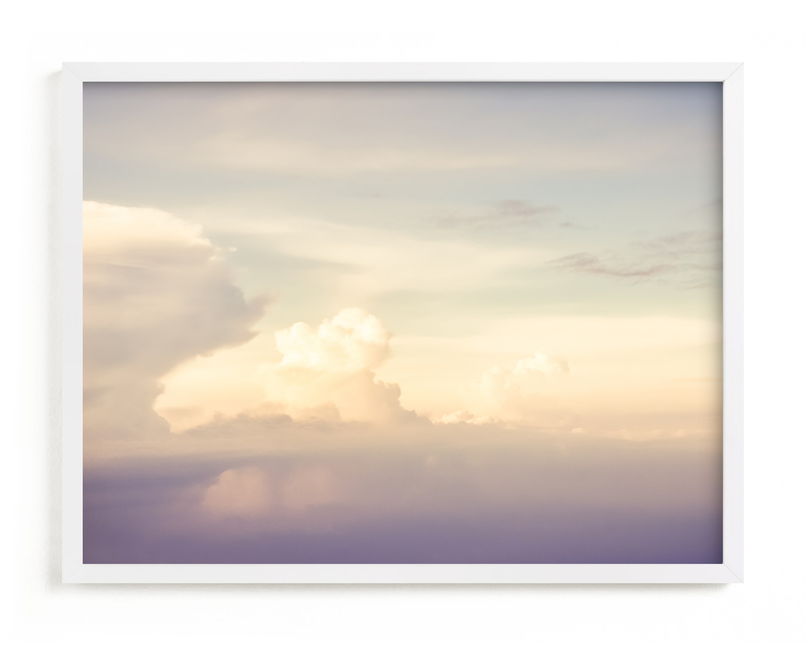 Flying With Clouds Art Print