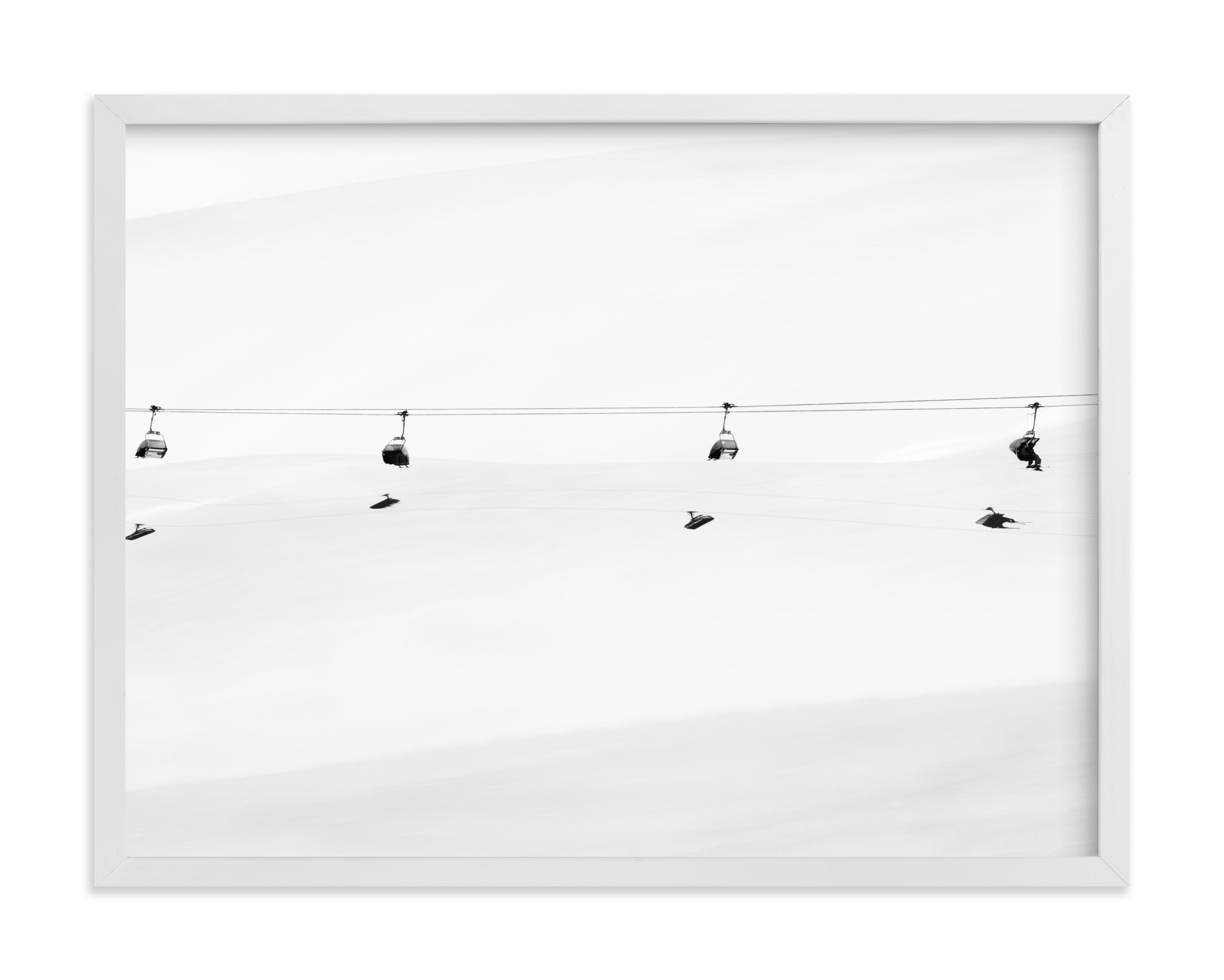 Into the white Art Print