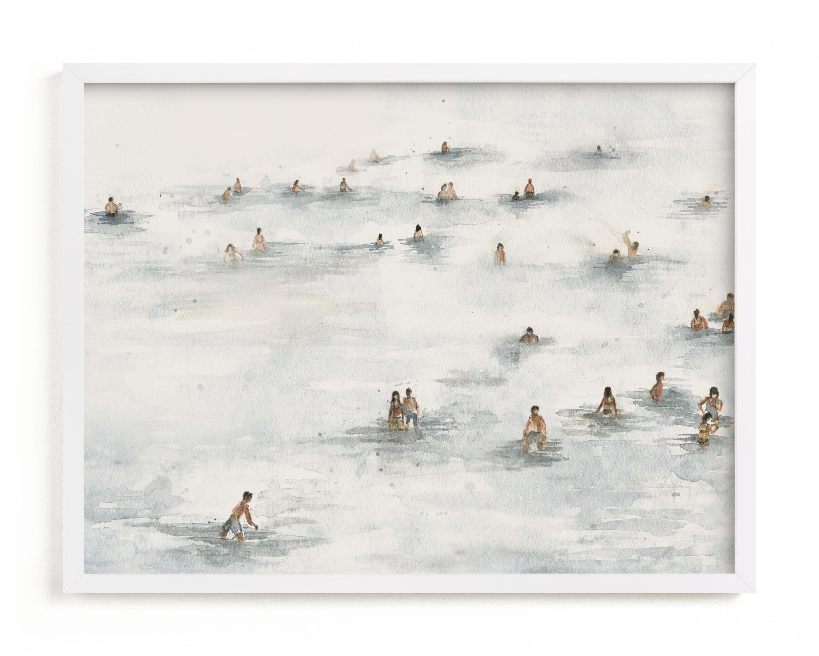 on the beach Art Print