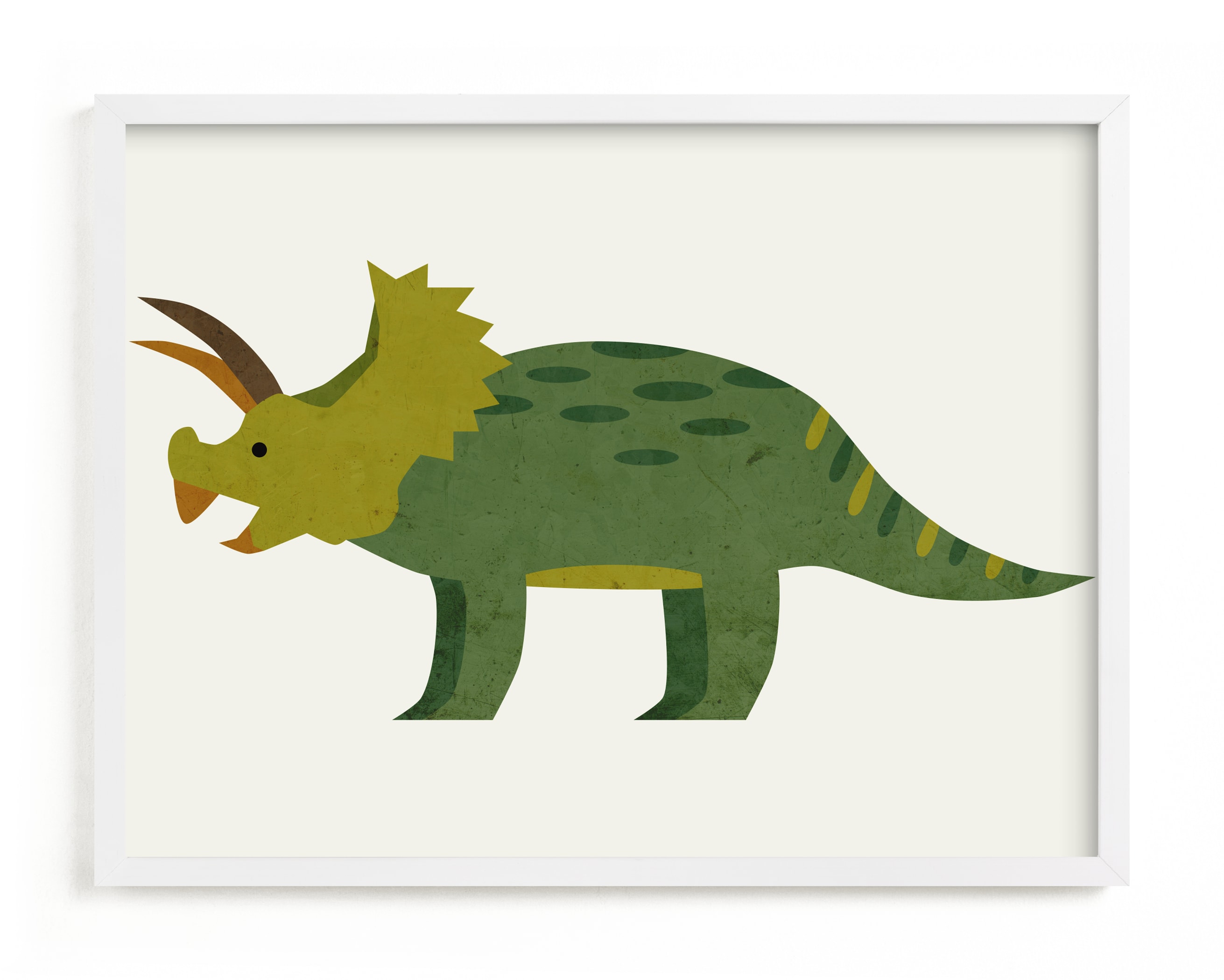 Triceratops Children's Art Print