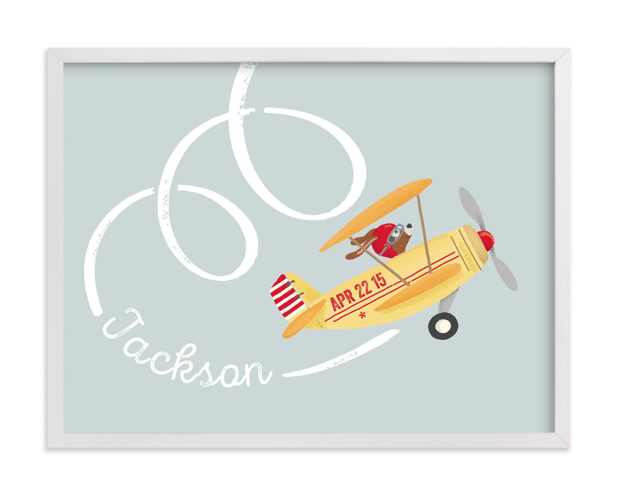 aerobatics Nursery Custom Art Print