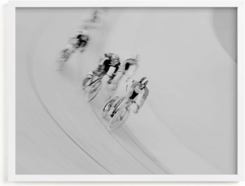 This is a black and white art by Catherine Culvenor called Velodrome.