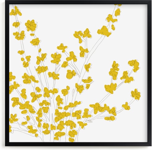 This is a yellow art by Vanessa Wyler called Forsythia.