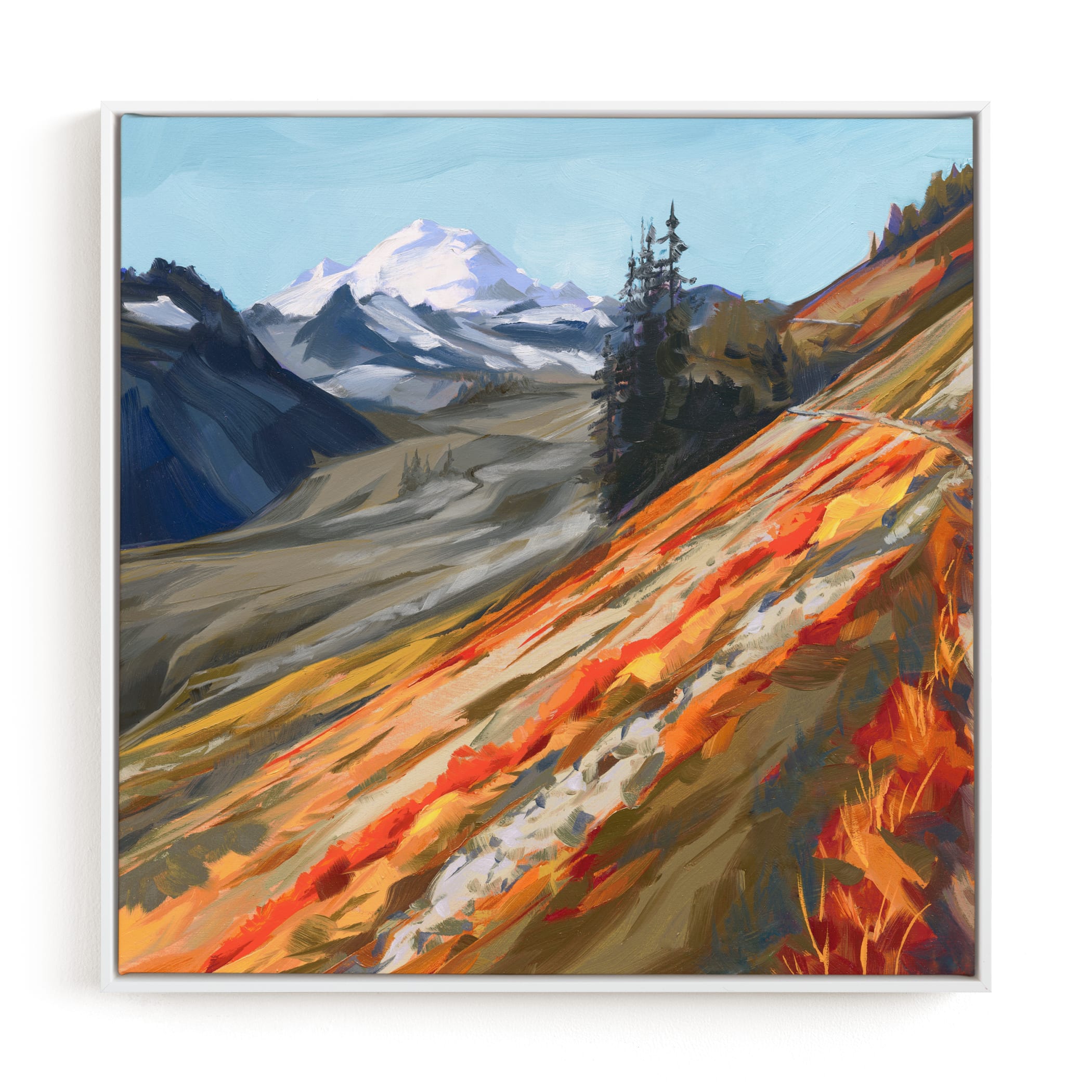 Mount Baker in Autumn Art Print